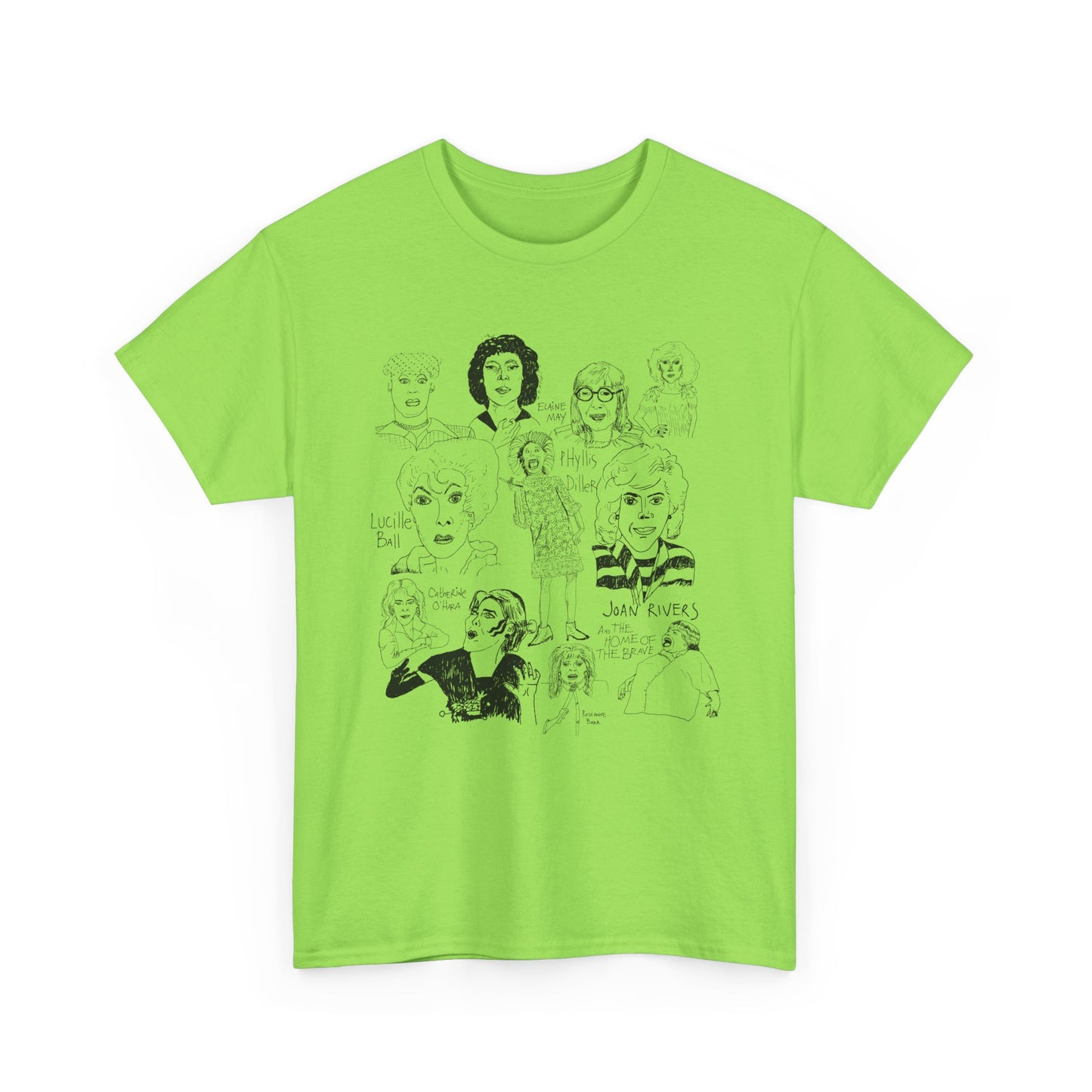 original drawing women of comedy collage tshirt