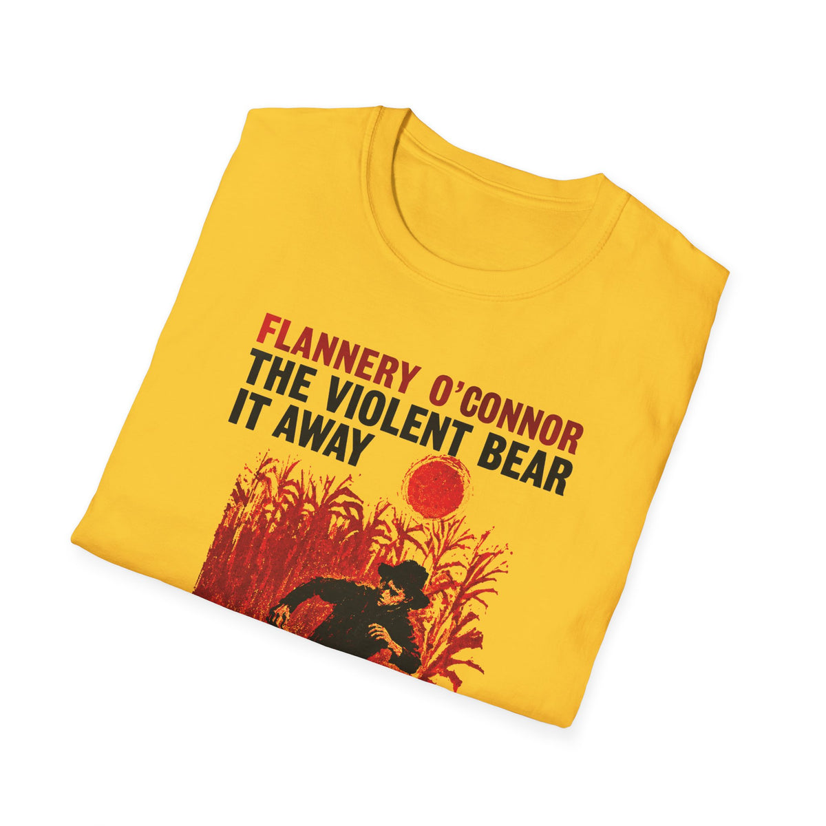 1960 the violent bear it away flannery o'connor alternate book cover tshirt