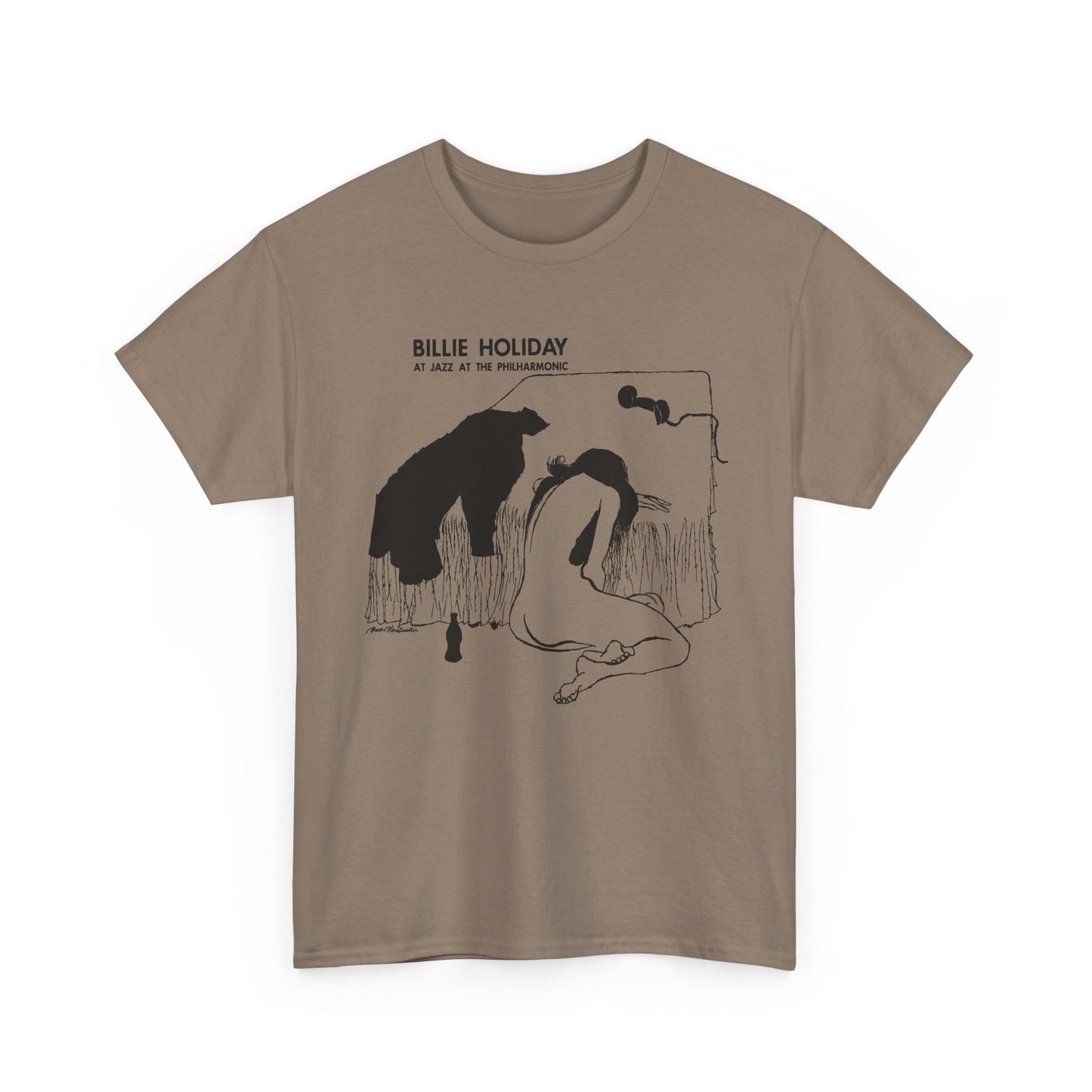 1954 billie holiday at jazz at the philharmonic slightly stretched graphic tshirt