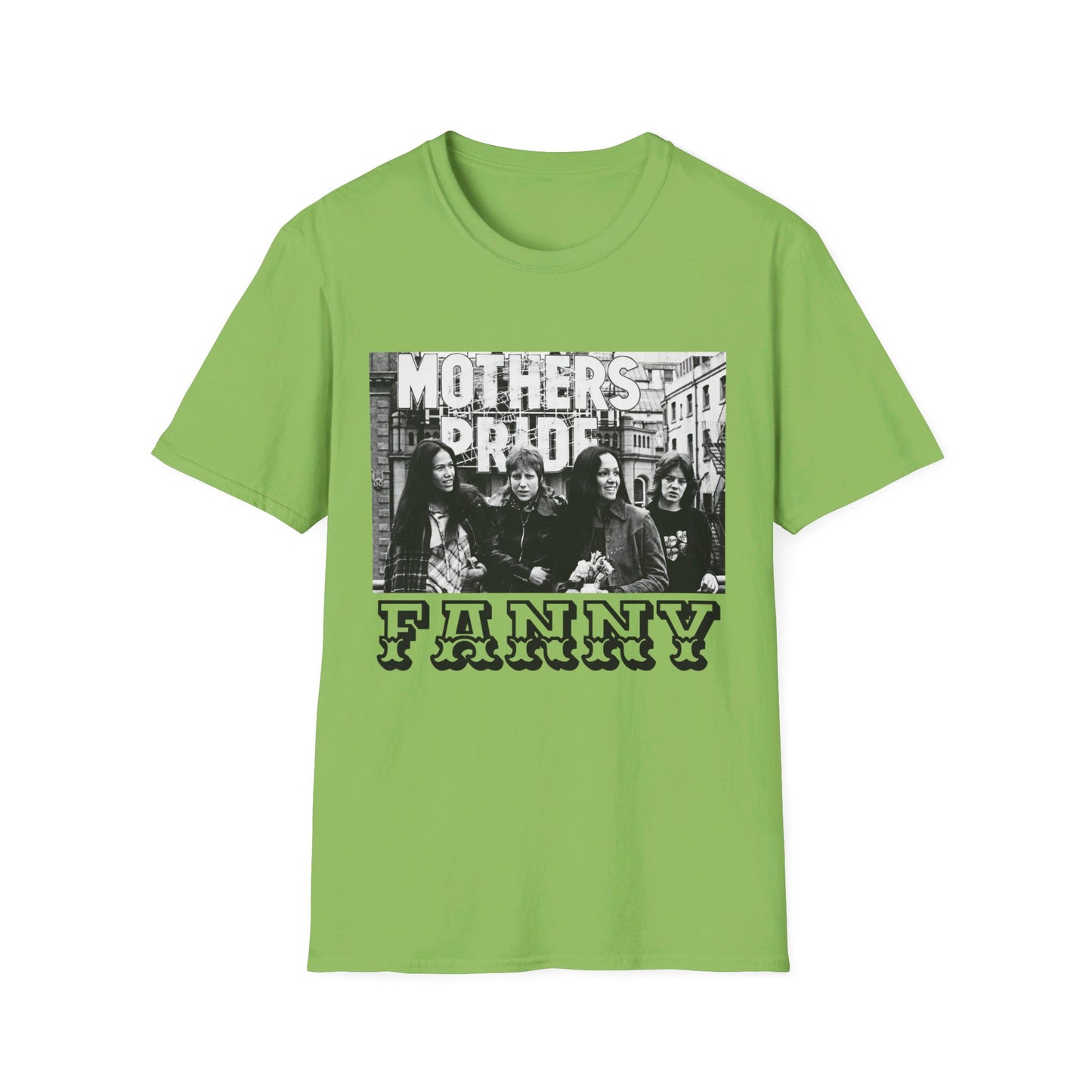 1970s rock n roll band FANNY on a tshirt