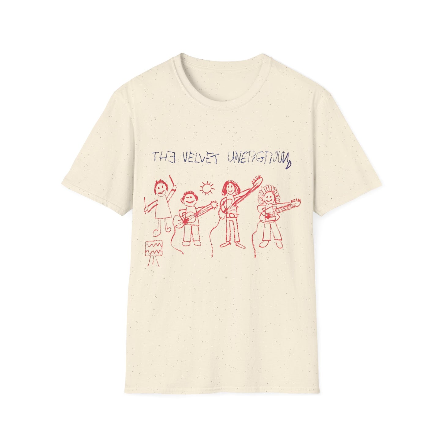 the velvet underground poster from 1969 kid drawing tshirt