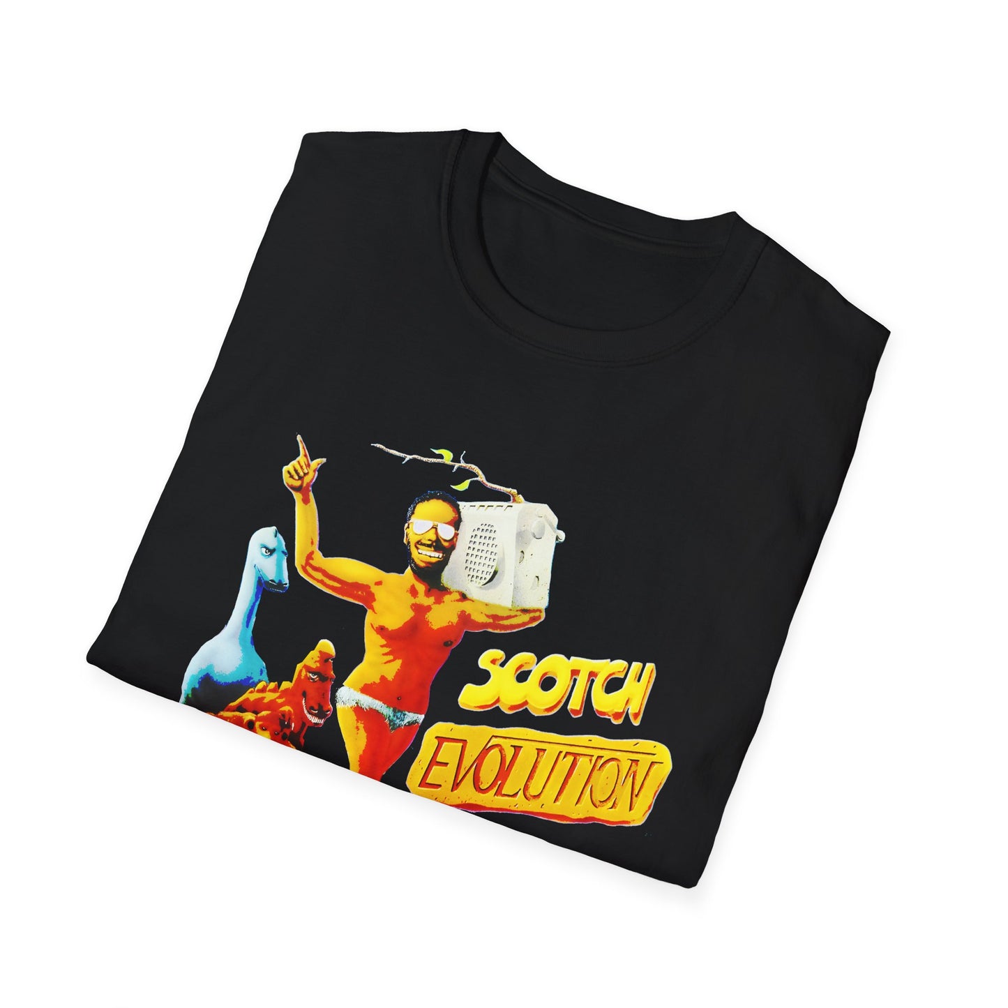 scotch evolution italo disco fan art tshirt