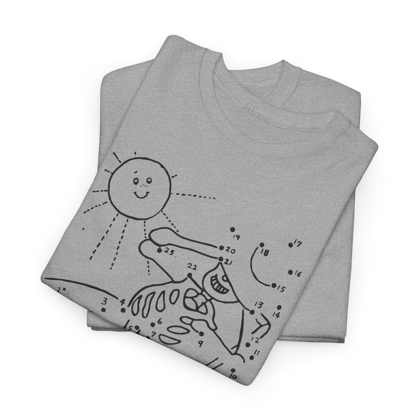 connect the dots skeleton sun tanning tshirt