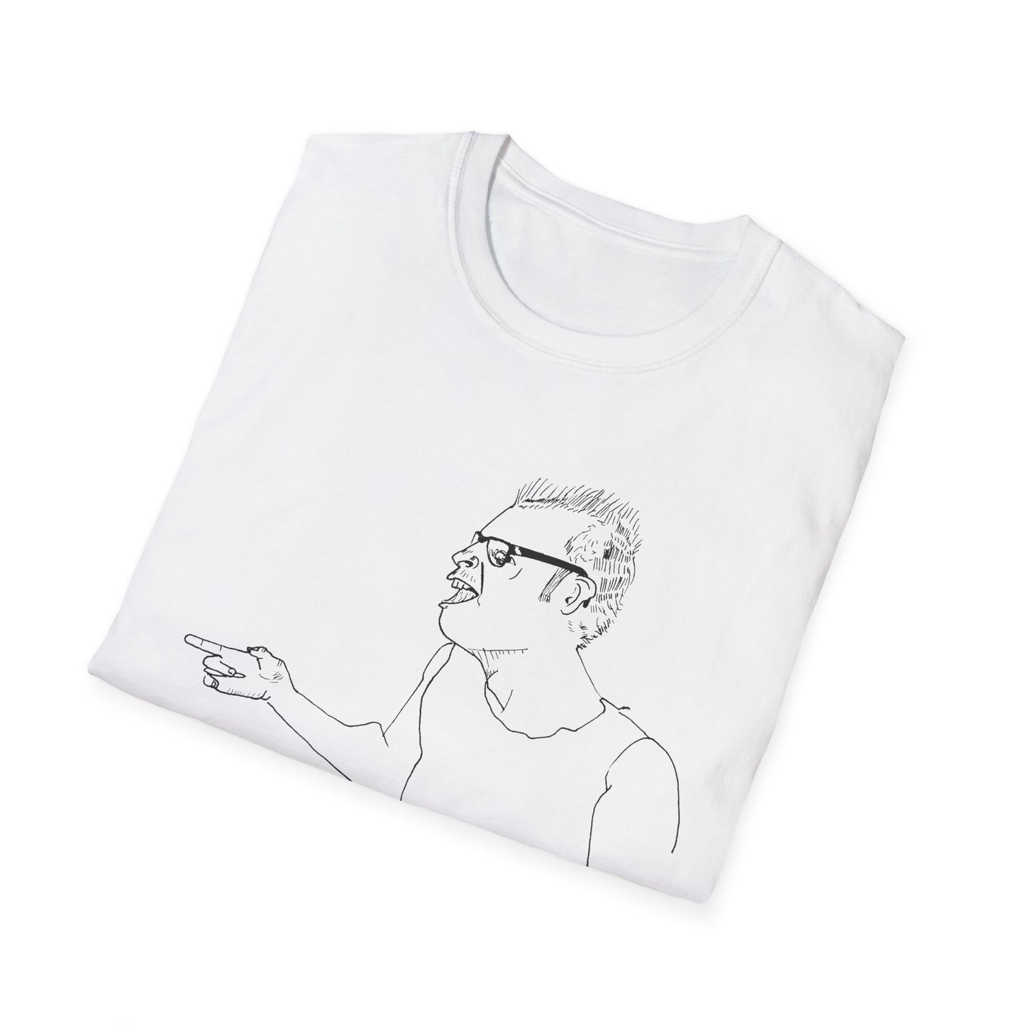 original drawing stick men with ray guns bobby soxx tshirt