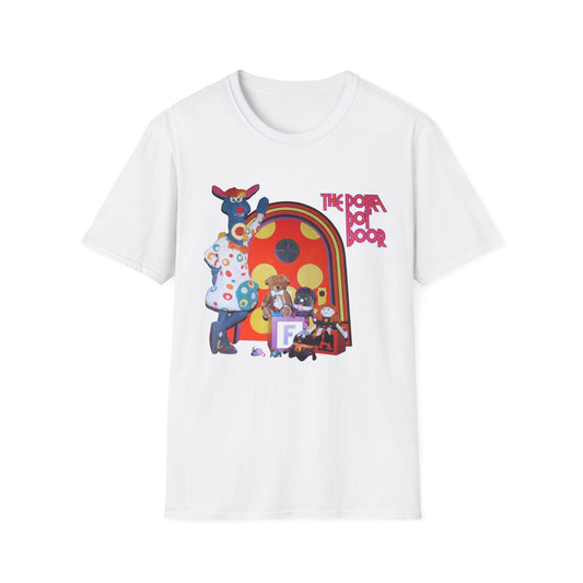 polka dot door 70's kids tv show tshirt