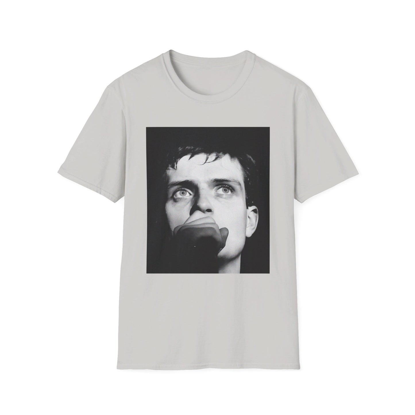 ian curtis singing 1 joy division tshirt