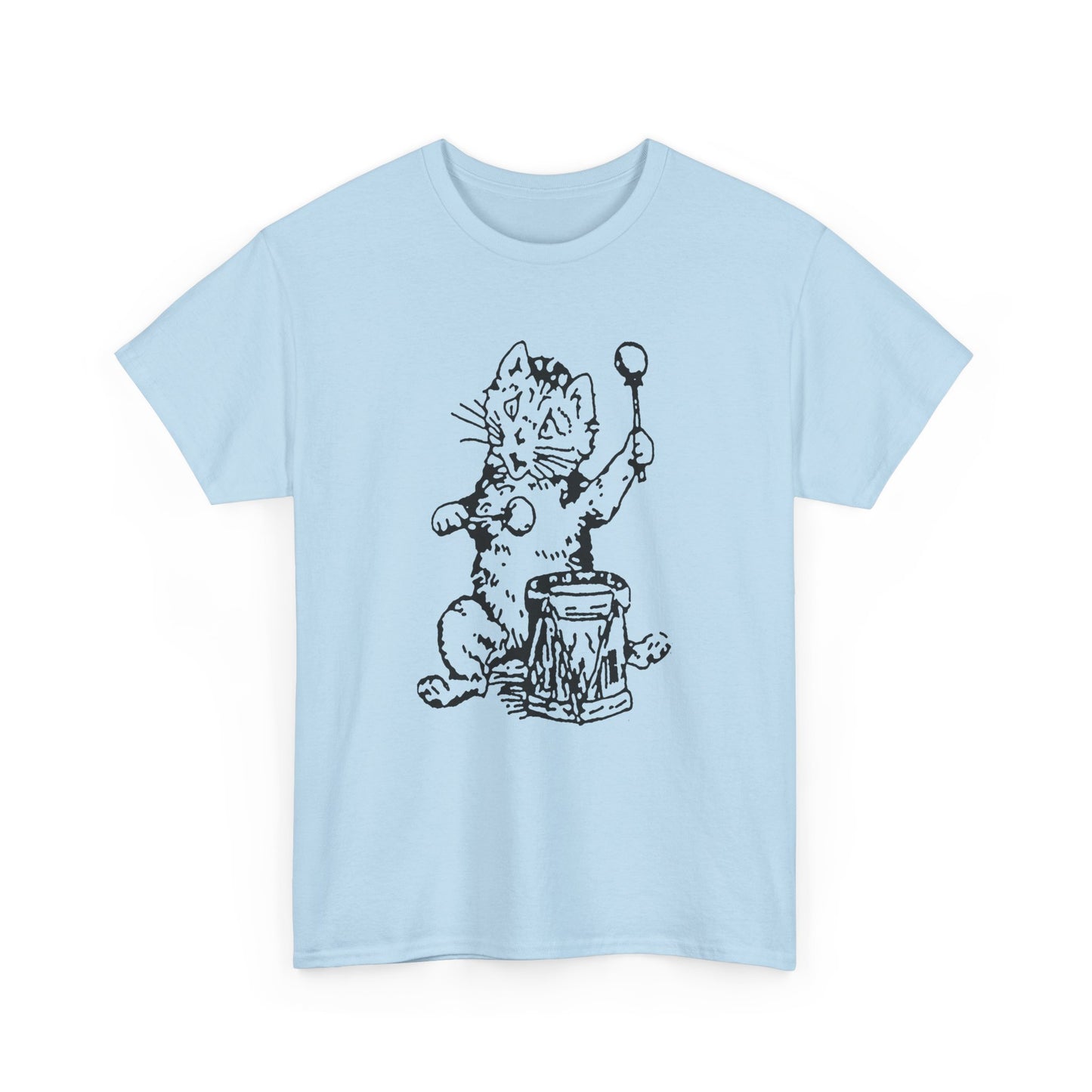 1979 scottish post punk record label postcard records cat and drum reproduction tshirt