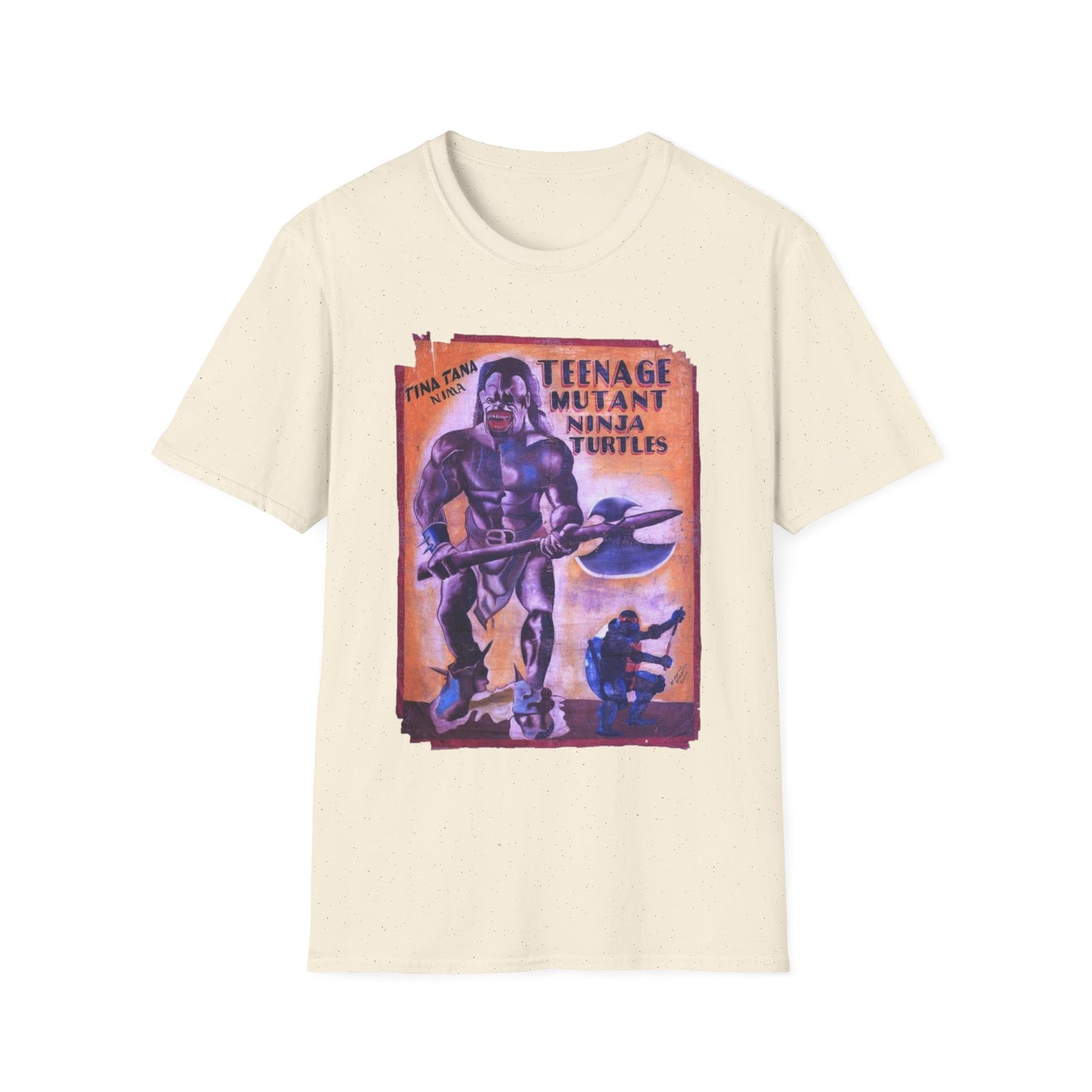 teenage mutant ninja turtles 1990 ghanaian movie poster tshirt