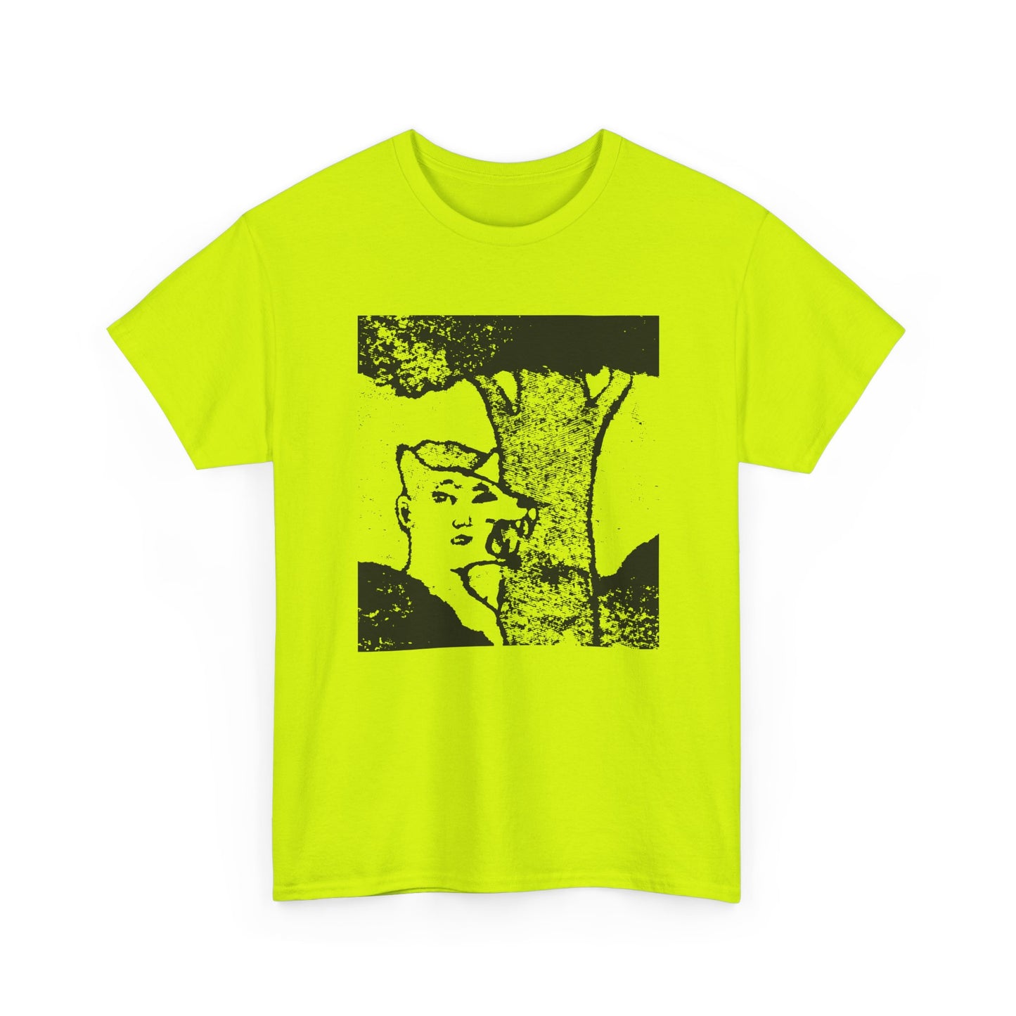 mid twentieth century the boy and the dog illusion artwork reproduction tshirt
