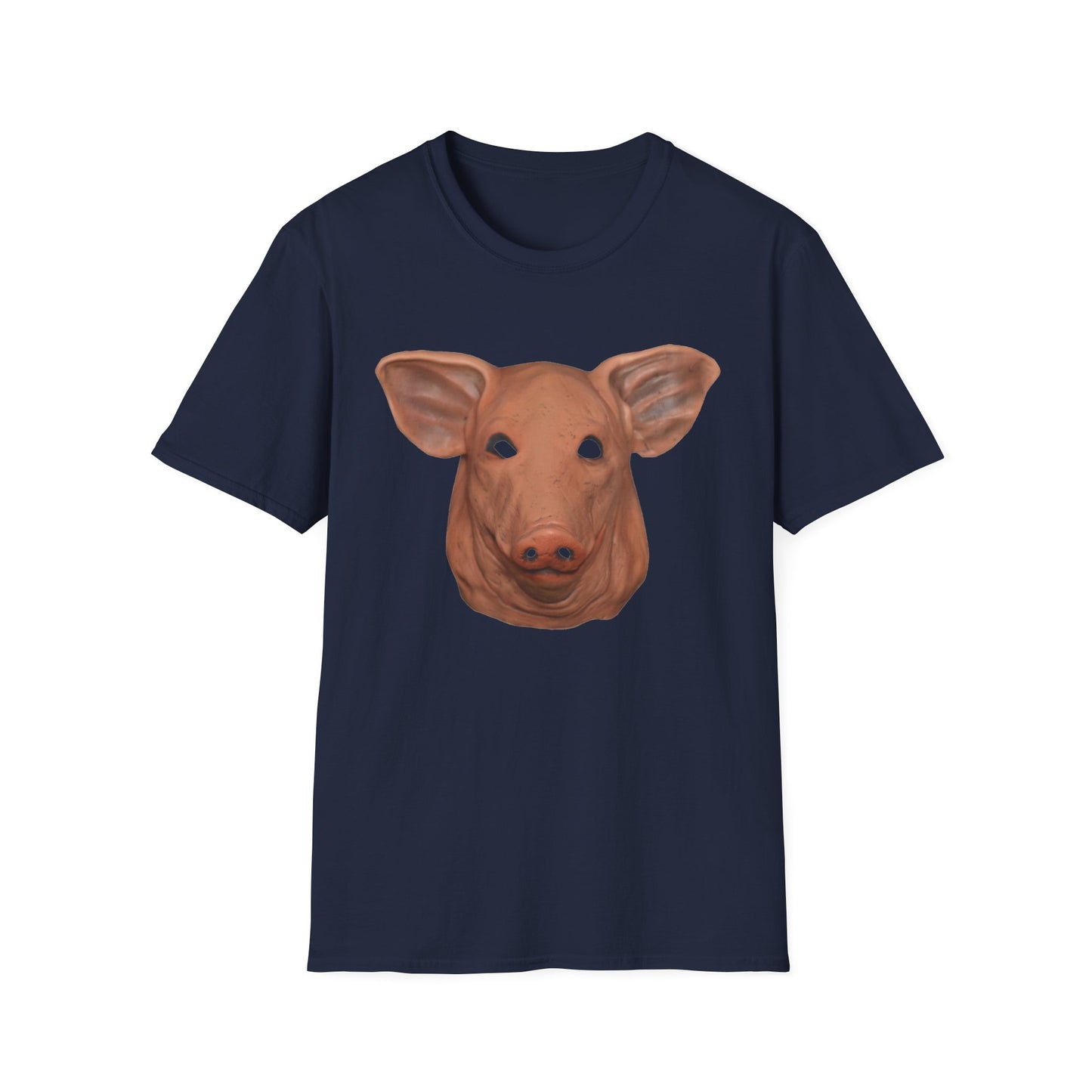 creepy pig mask tshirt