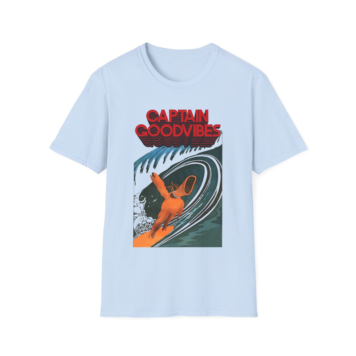 1975 underground australian surf comic illustration by tony edwards re colourized reproduction tshirt