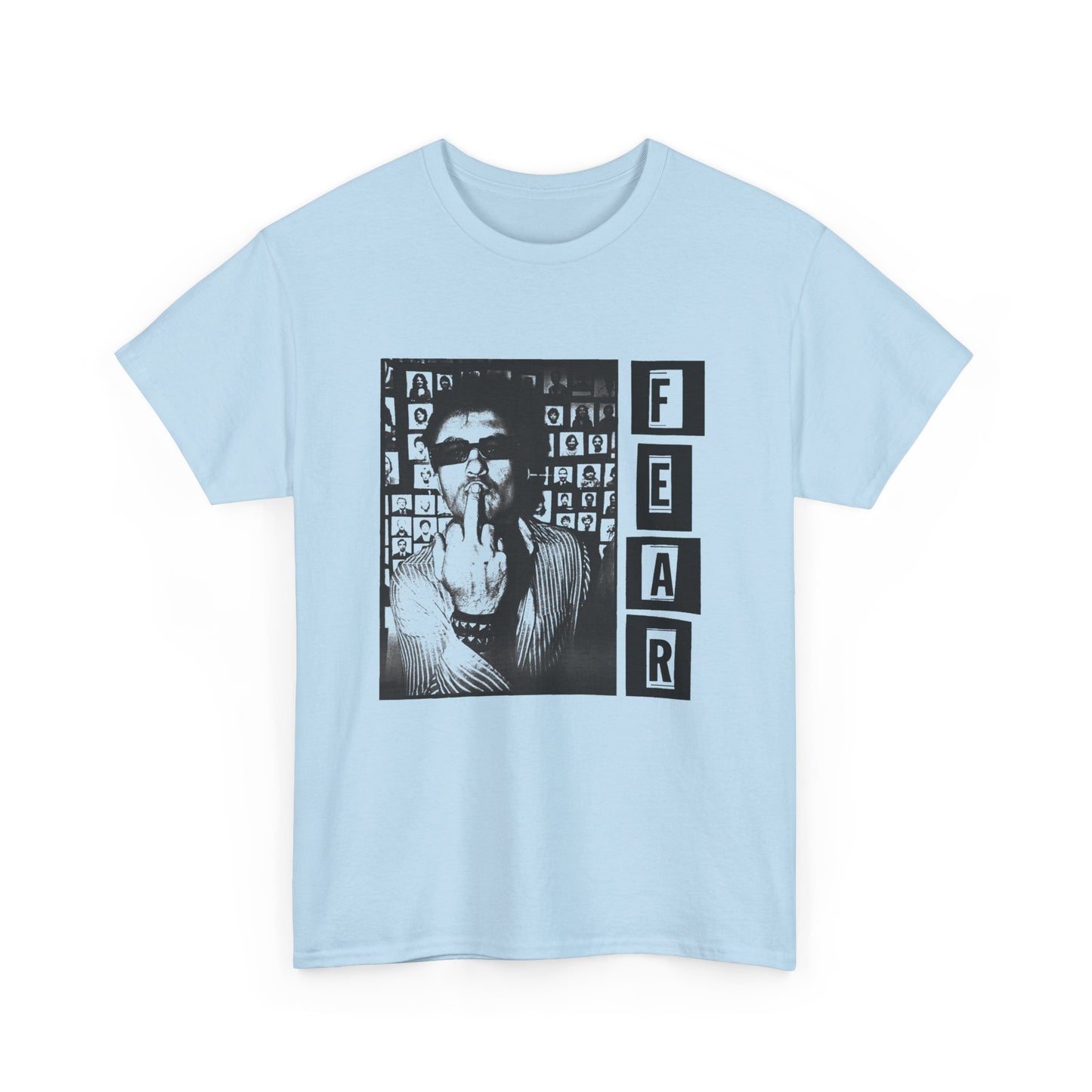 fear lee ving middle finger photo tshirt