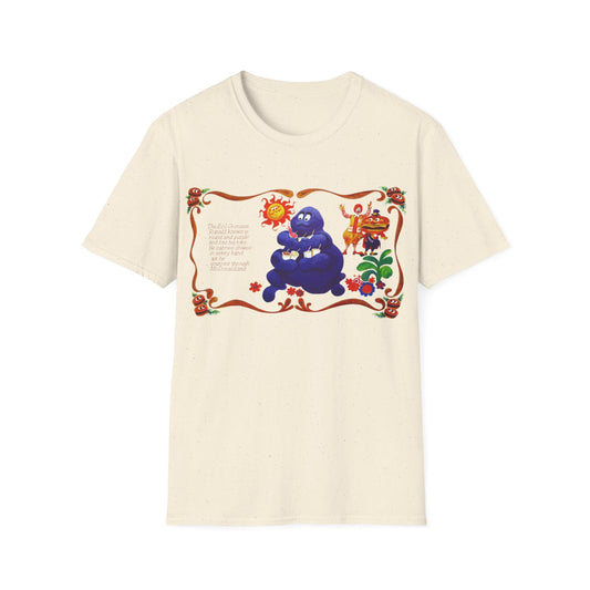 evil grimace vintage reproduction tshirt