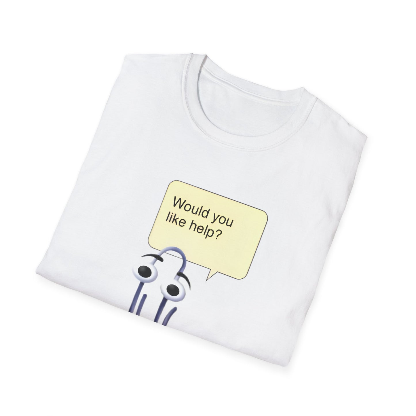clippy tshirt would you like help? tshirt