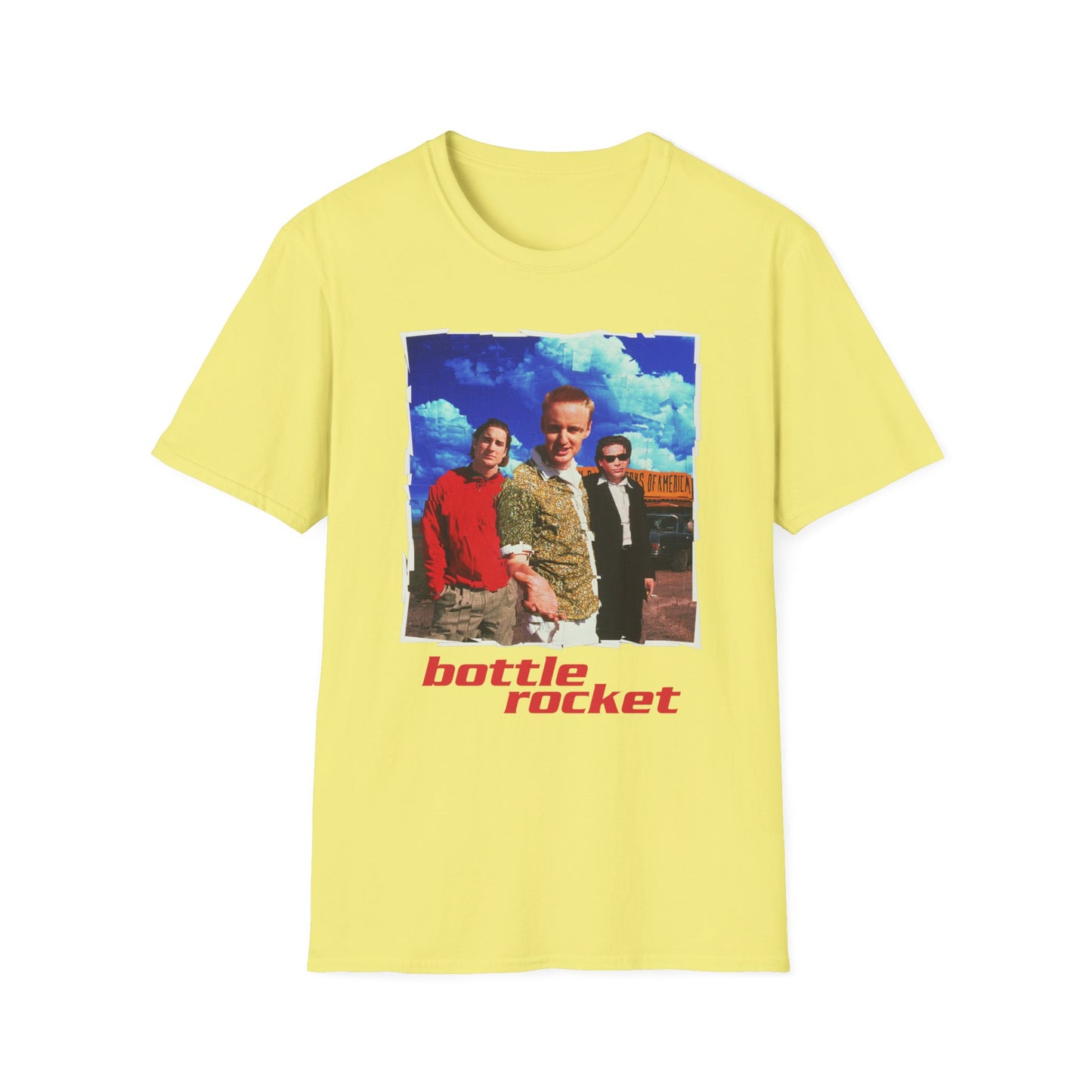 bottle rocket movie poster tshirt