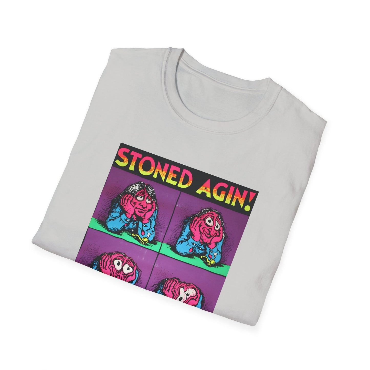 stoned agin! r. crumb blacklight poster tshirt