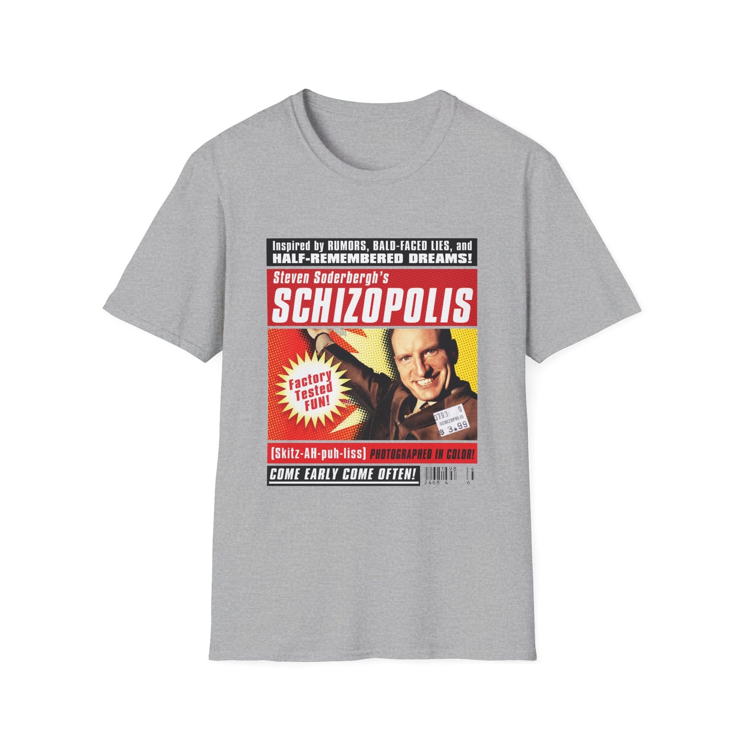 1996 steven soderbergh's schizopolis movie poster tshirt