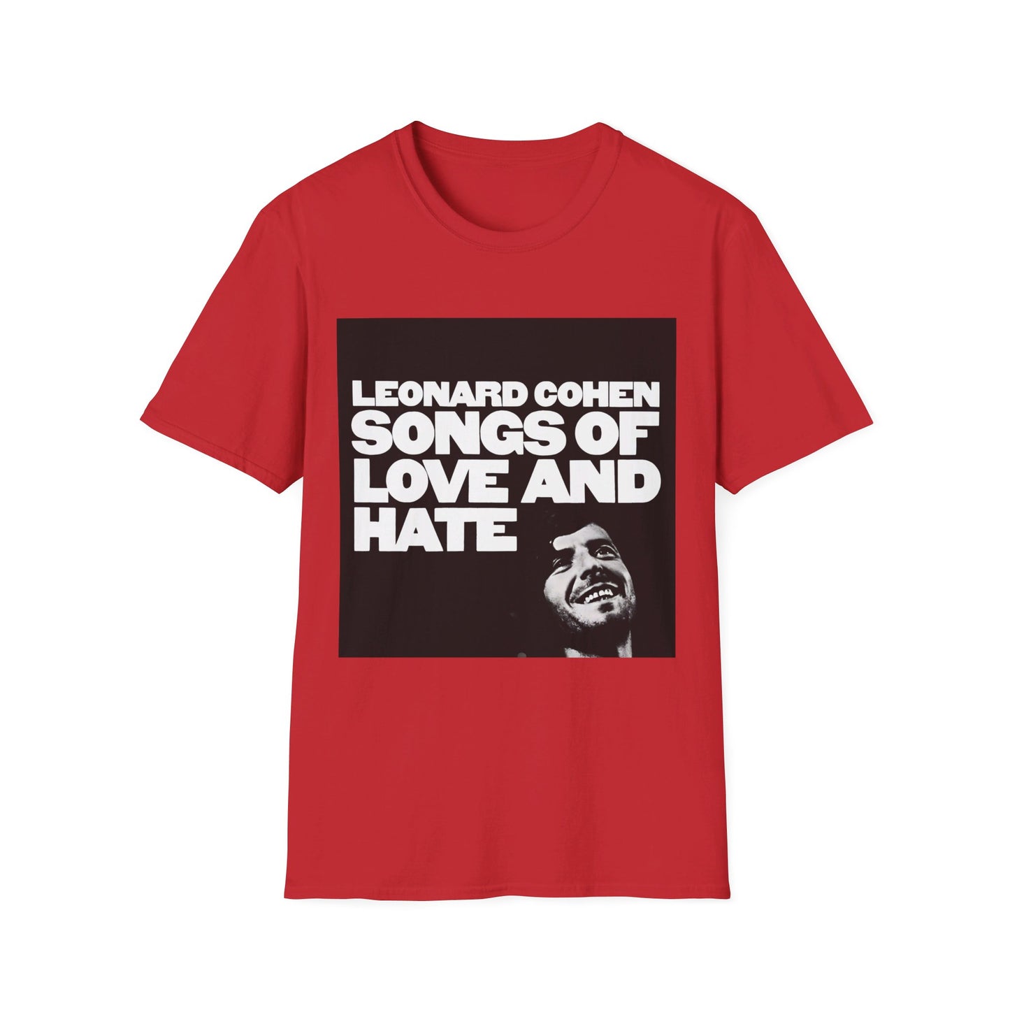 leonard cohen 1971 songs of love and hate album tshirt