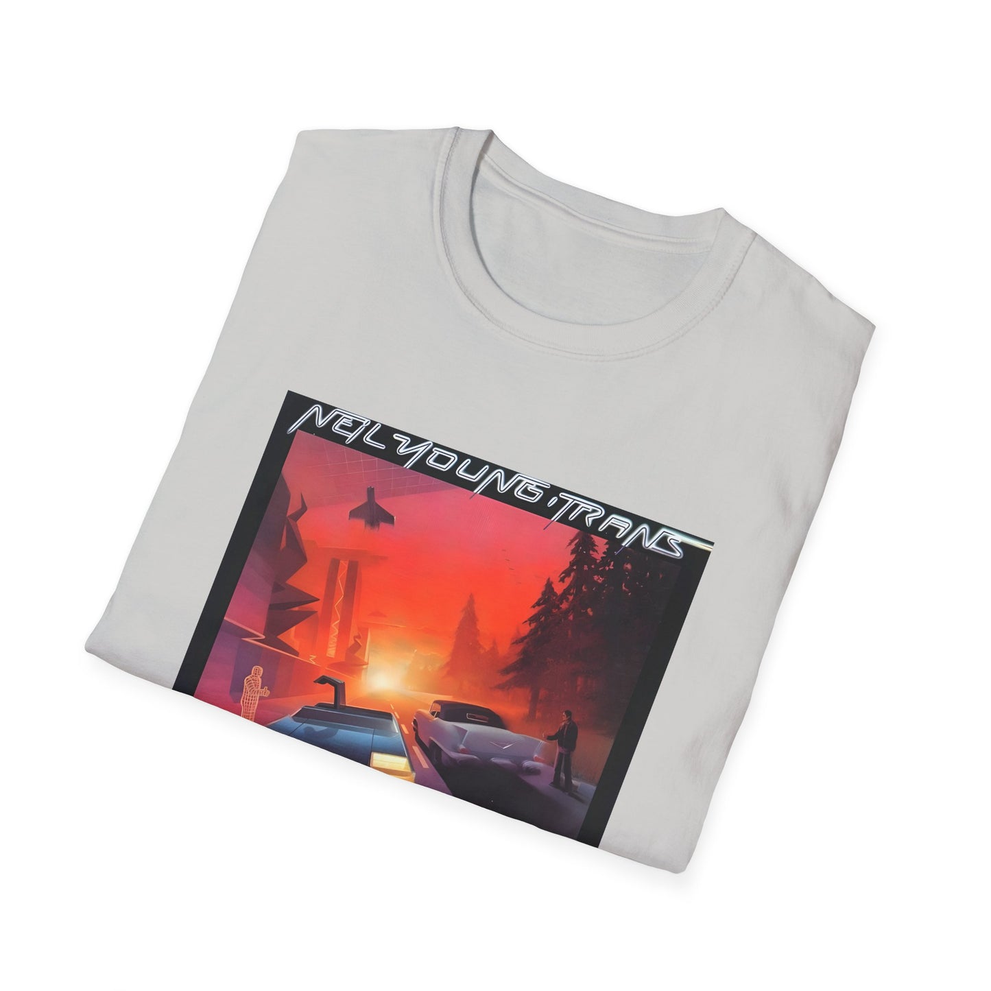 neil young 1983 trans album cover tshirt