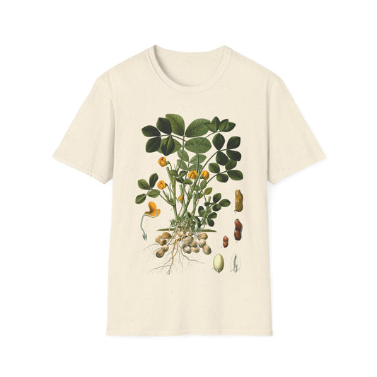 1887 peanut arachis hypogaea botanical print from kohler's plants by hermann adolph kohler tshirt