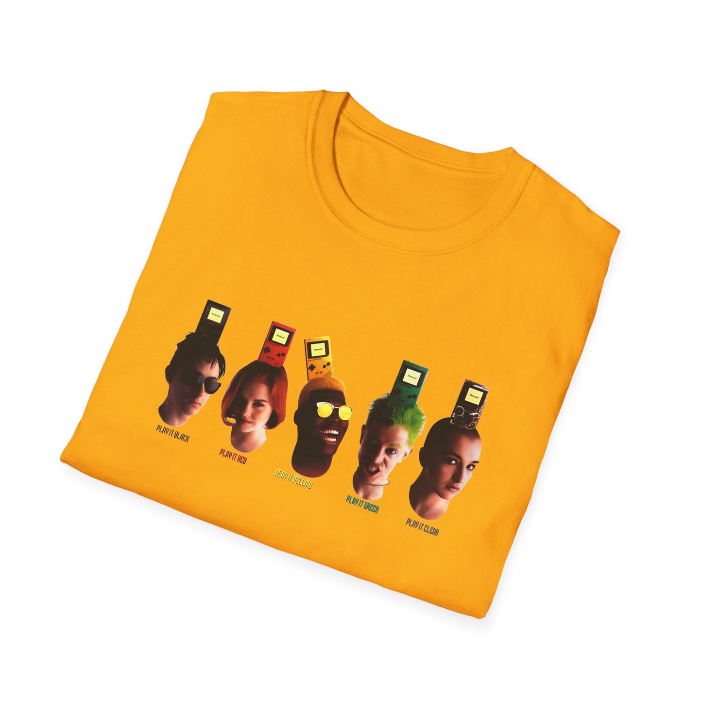 gameboy play it loud series advertisement tshirt