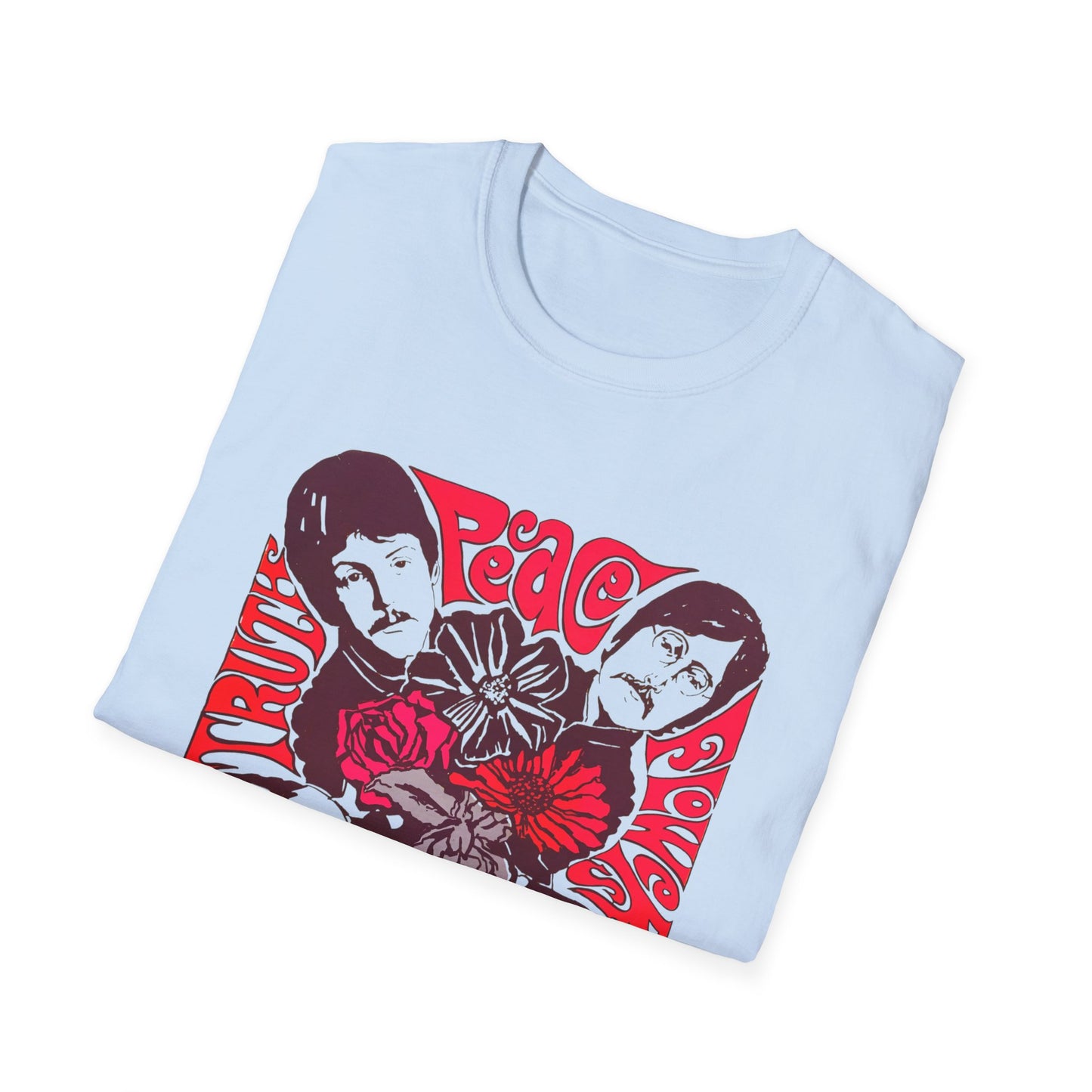 1967 blacklight lennon and friends poster reproduction band tshirt