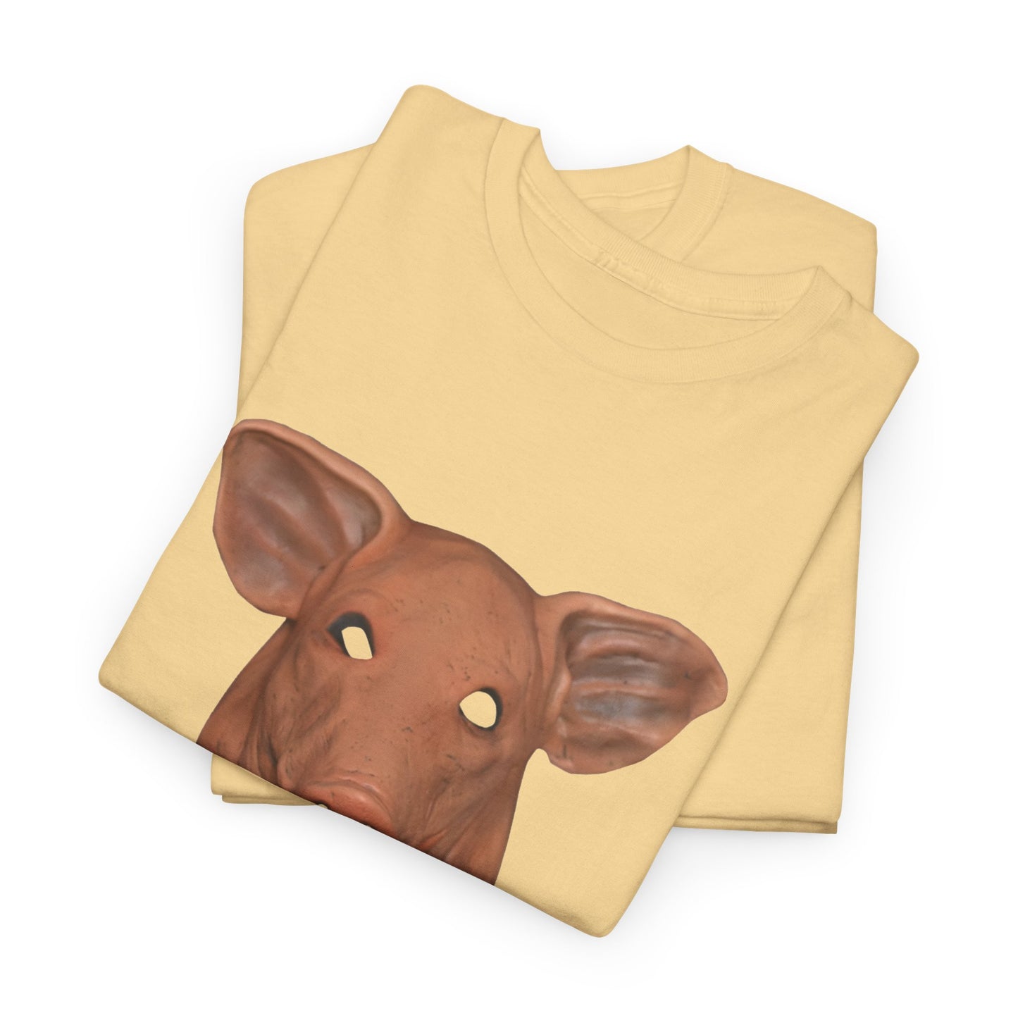 creepy pig mask tshirt