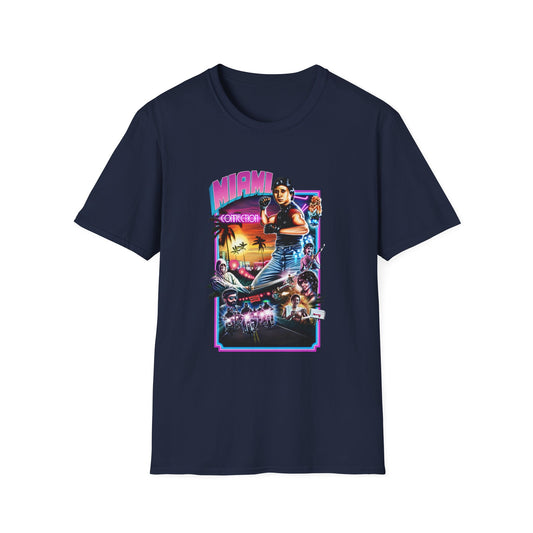 1987 movie miami connection movie poster tshirt