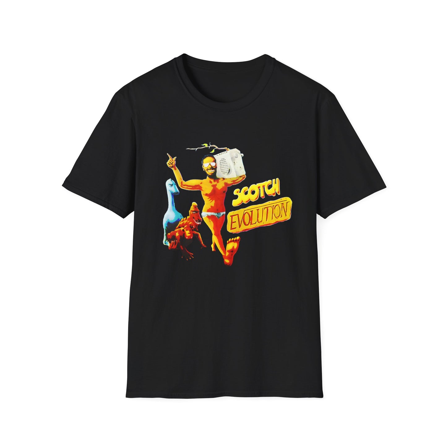 scotch evolution italo disco fan art tshirt