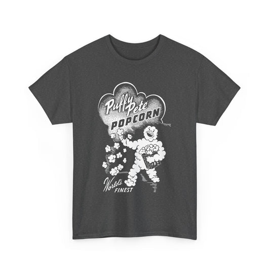 vintage puffy pete popcorn box logo tshirt
