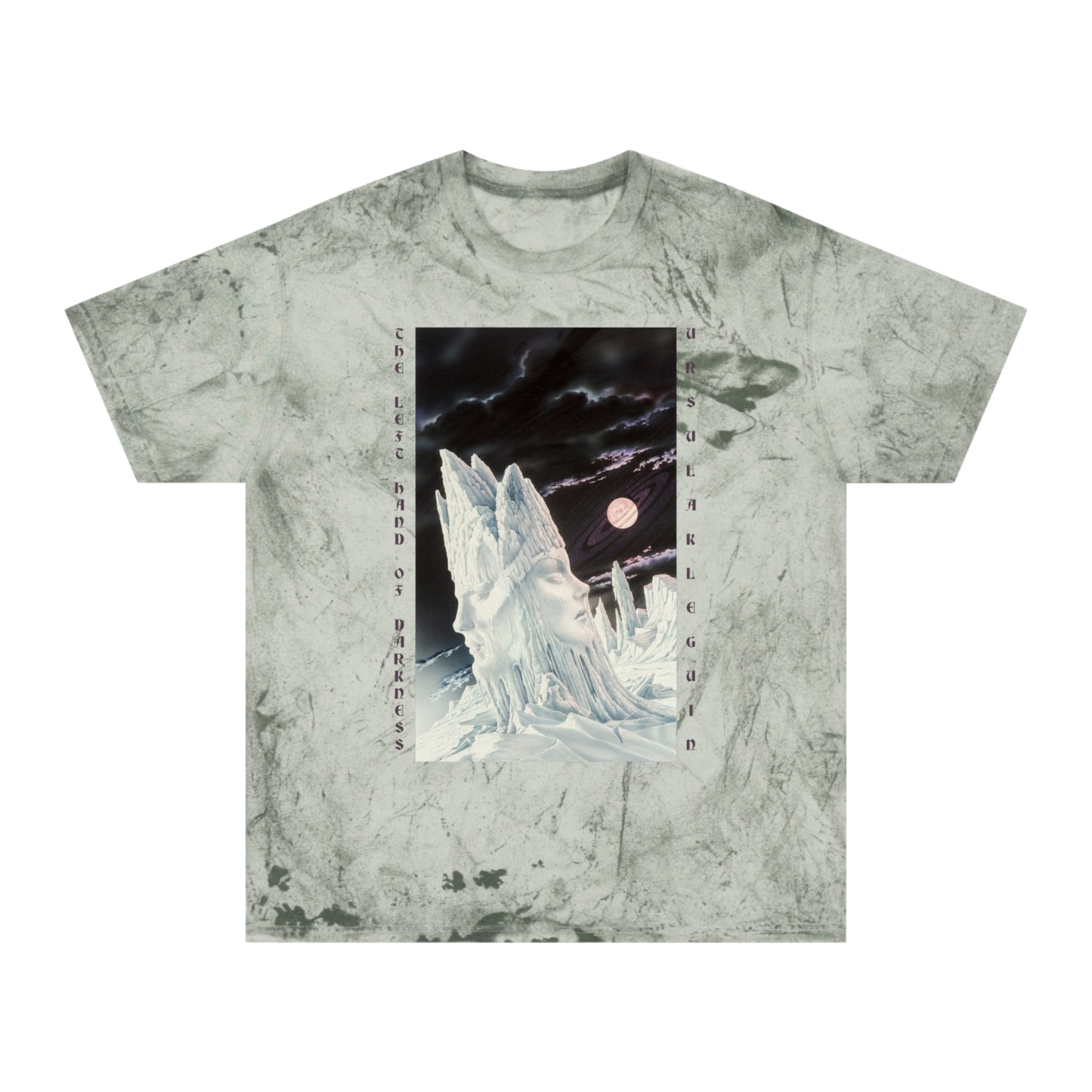 ursula k le guin the left hand of darkness book cover color blast tshirt