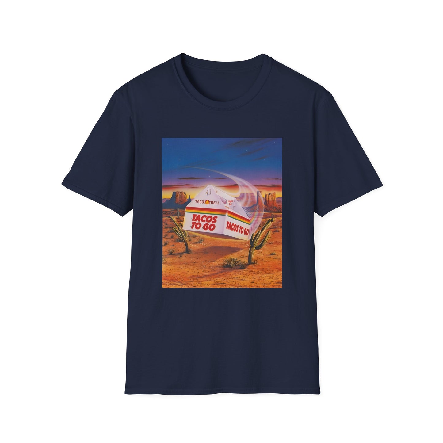 1980s retro taco bell advertisement tshirt