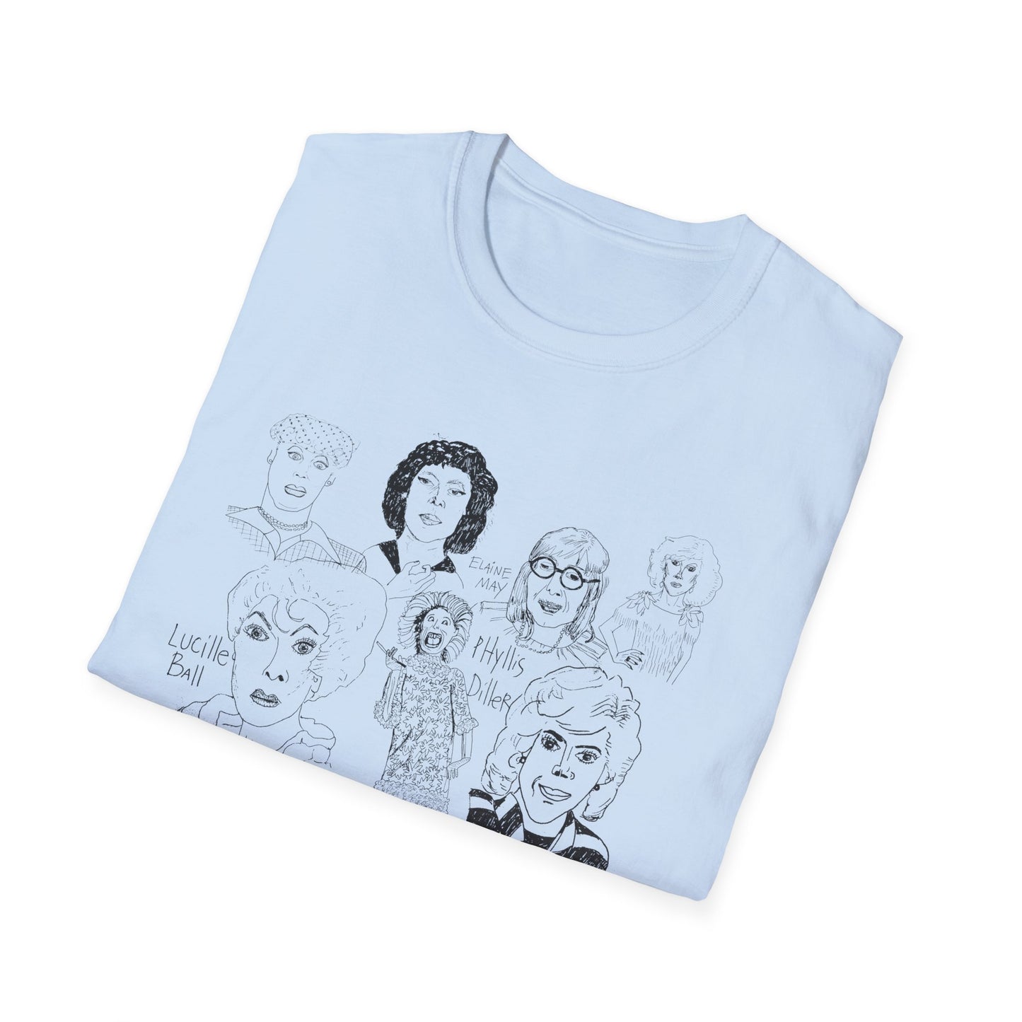 original drawing women of comedy collage tshirt