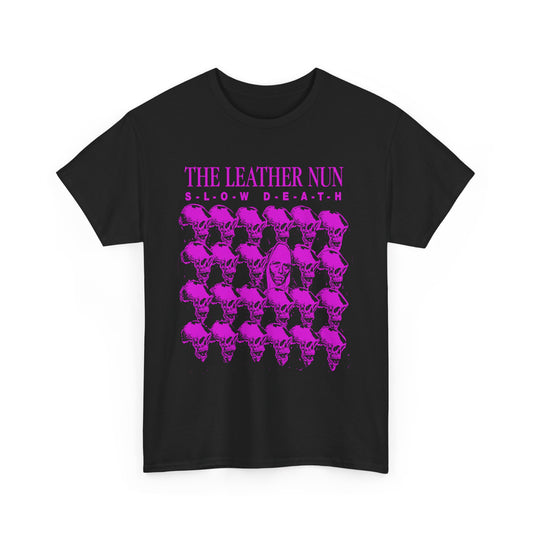 1979 slow death ep by the leather nun album cover stretched graphic tshirt