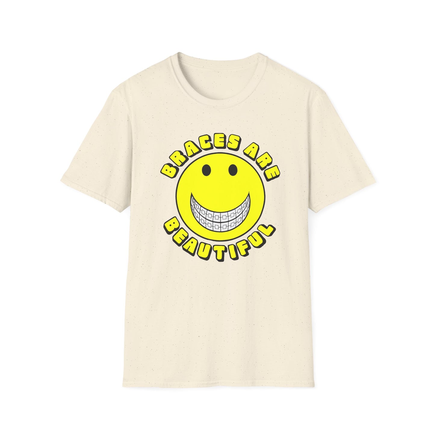 braces are beautiful 1970s graphic tshirt