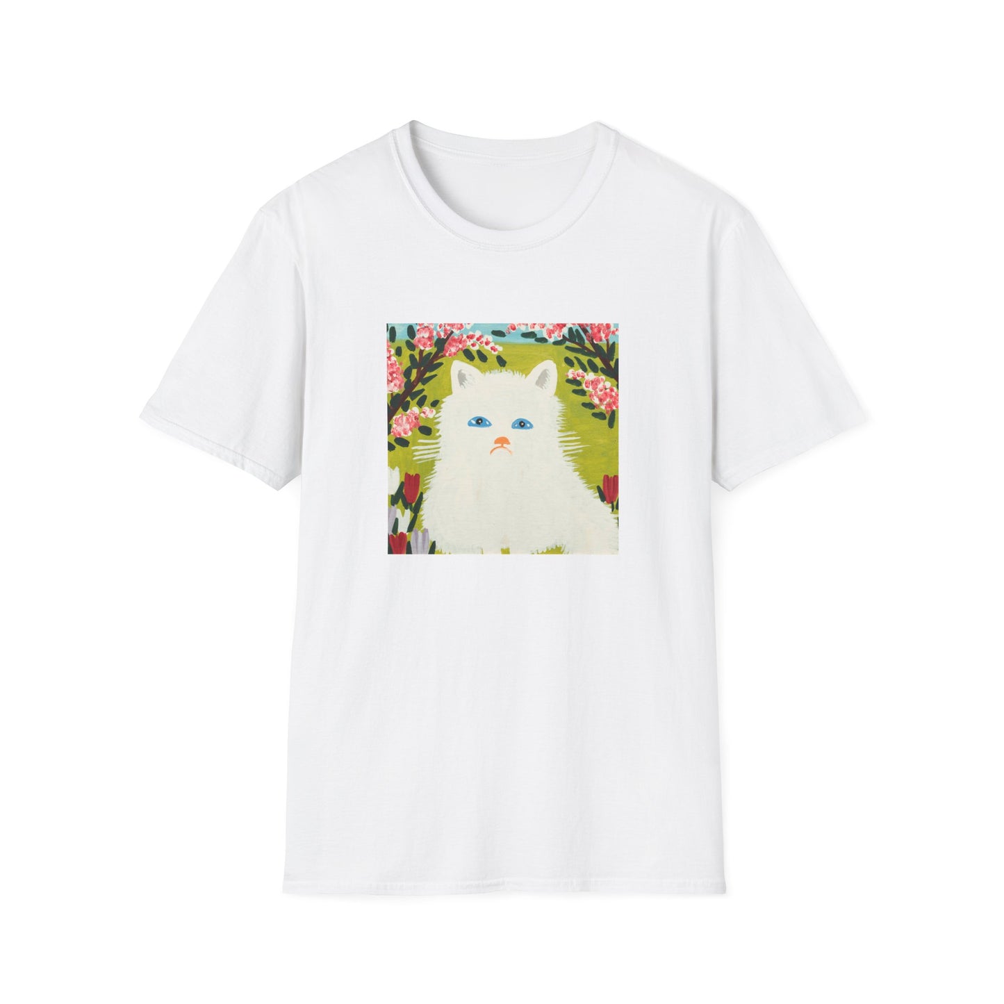maud lewis canadian folk artist white cat tshirt