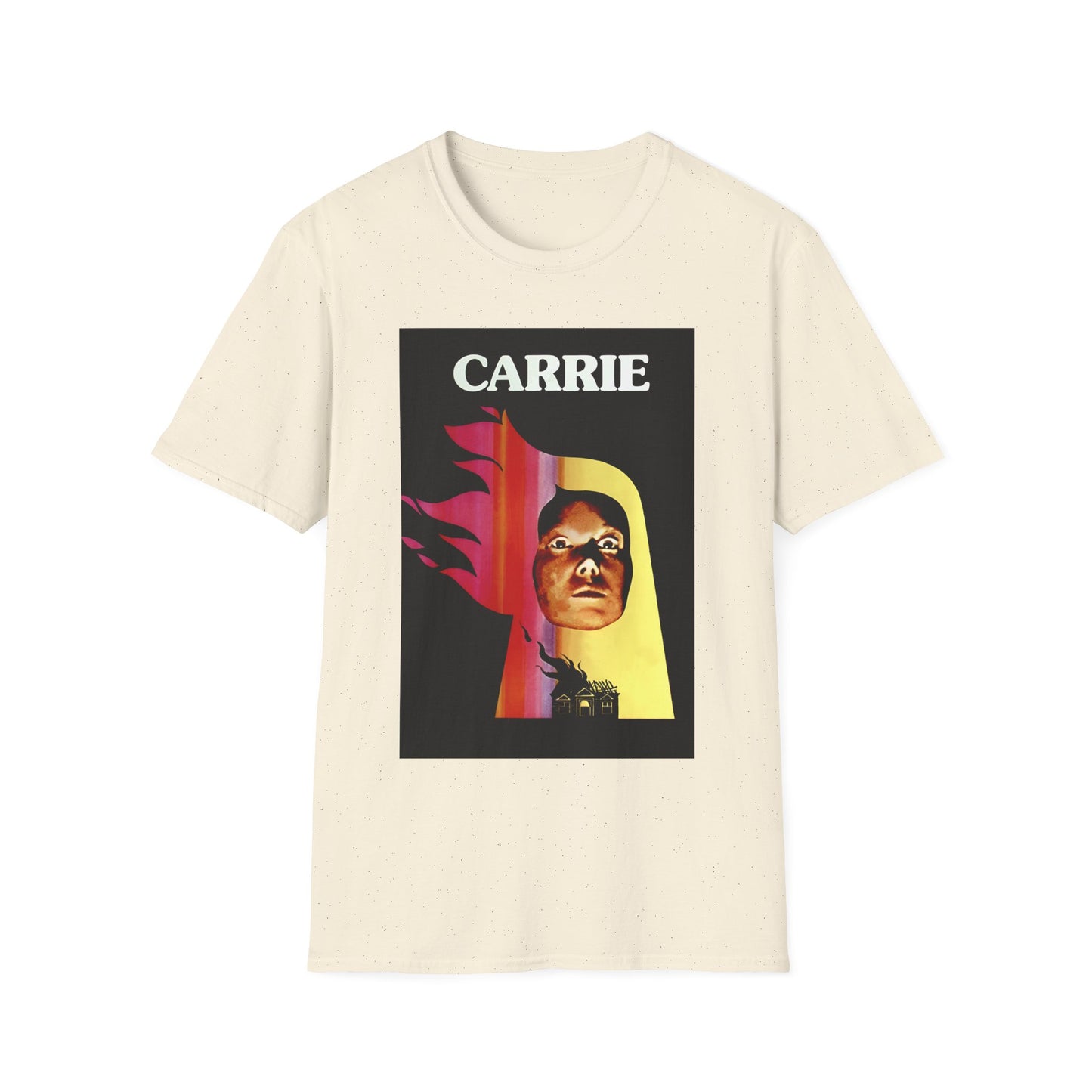 1976 spanish movie poster for carrie tshirt