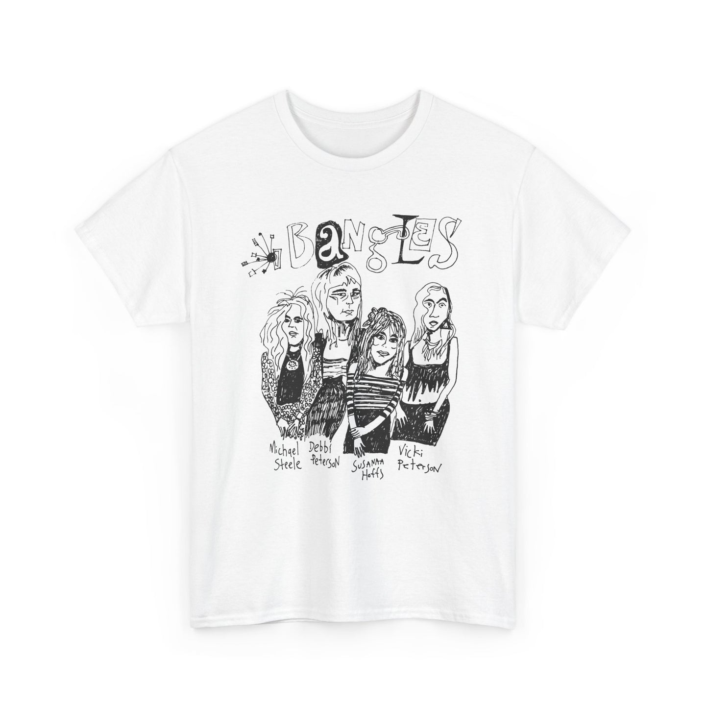 the bangles band original drawing tshirt