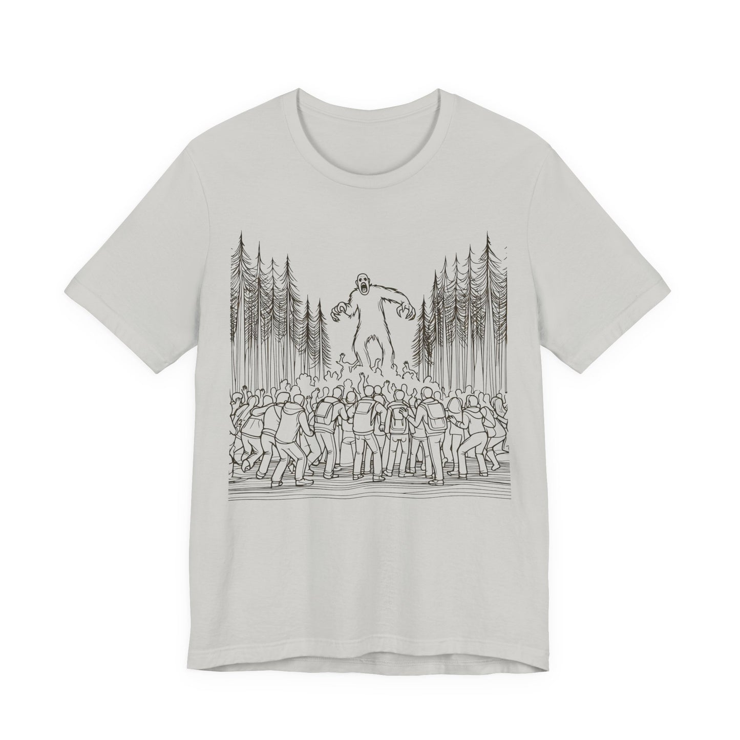 sasquatch attacks tshirt