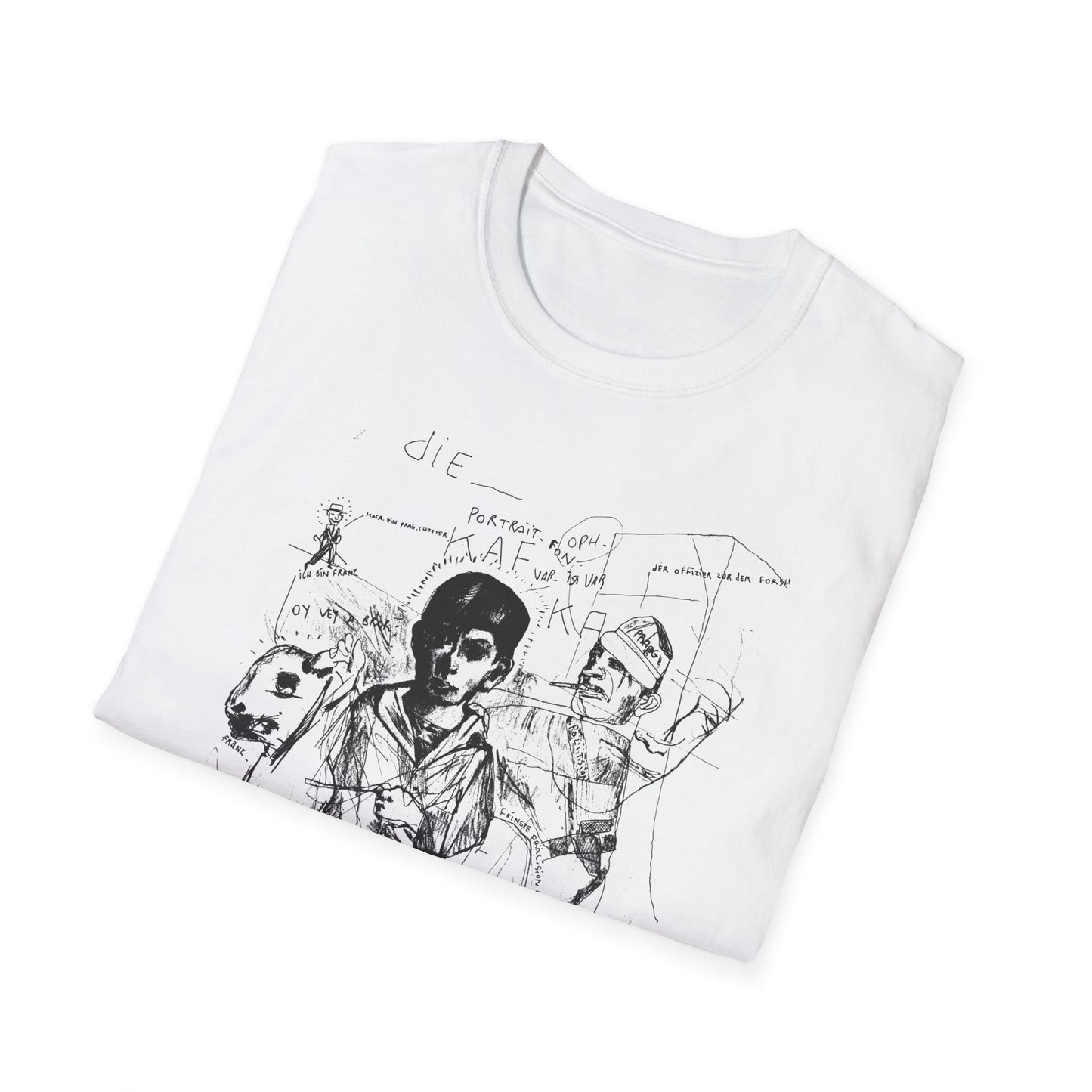 1985 stephane mandelbaum drawing die portrait von kafka tshirt