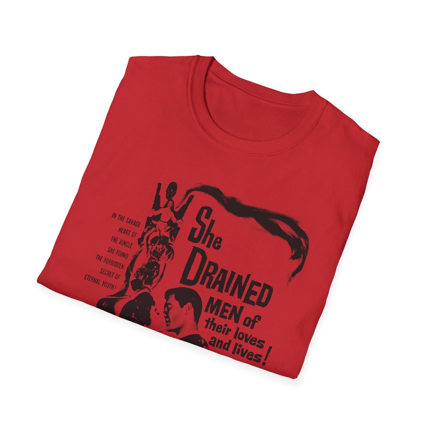 1960 low budget horror rejuvenation film the leech woman movie poster tshirt