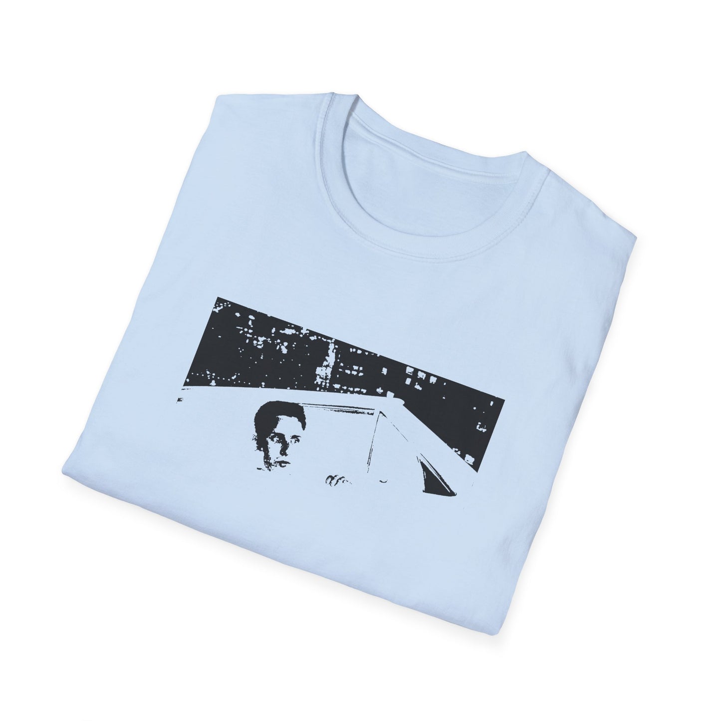 repo man flying car scene stencil tshirt