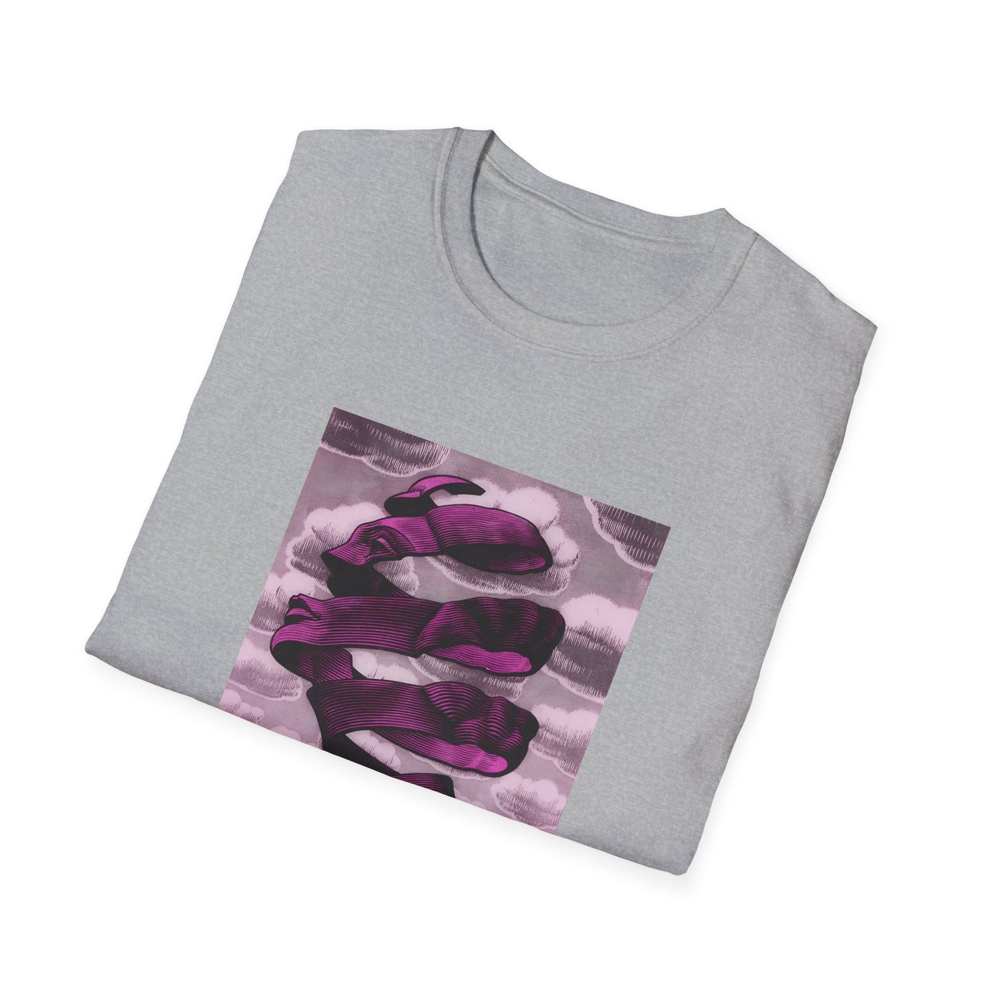 1955 m.c escher rind in pink tshirt