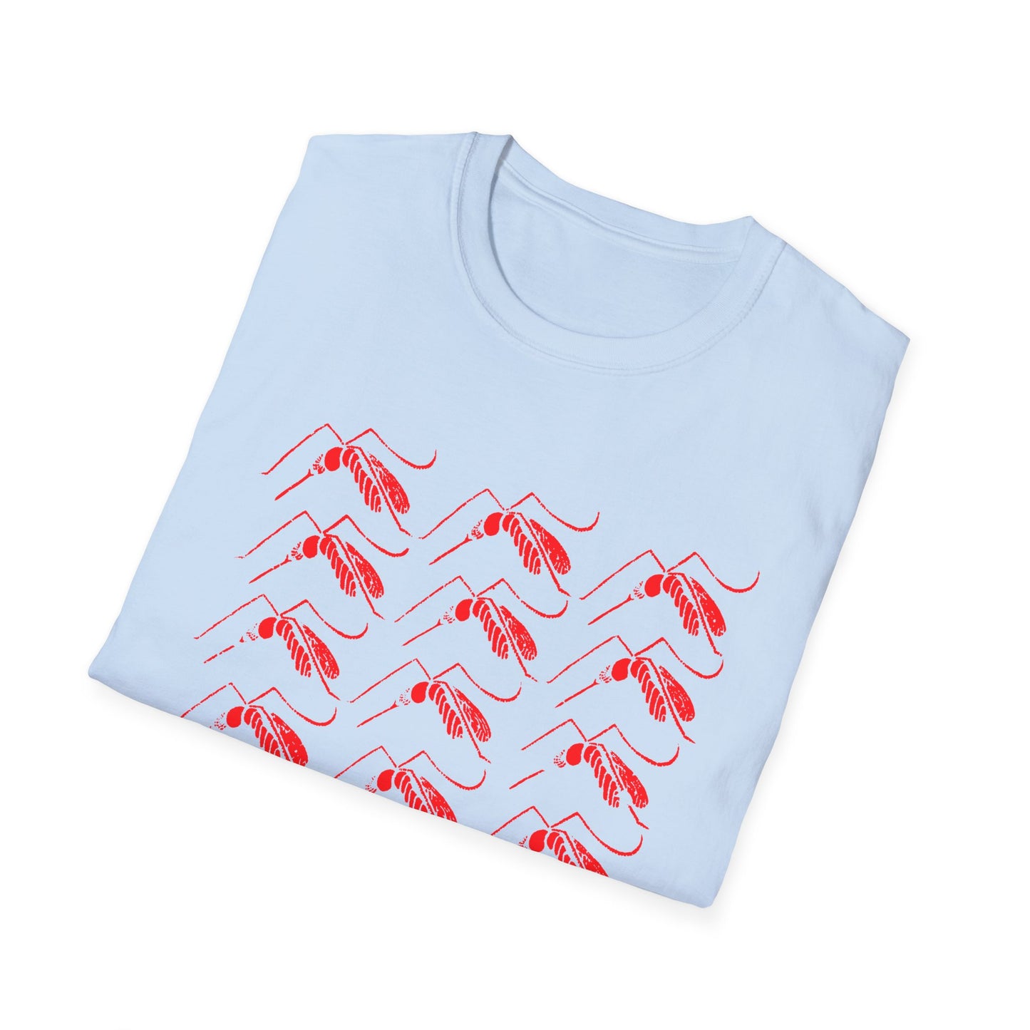 mosquito reproduction red design tshirt