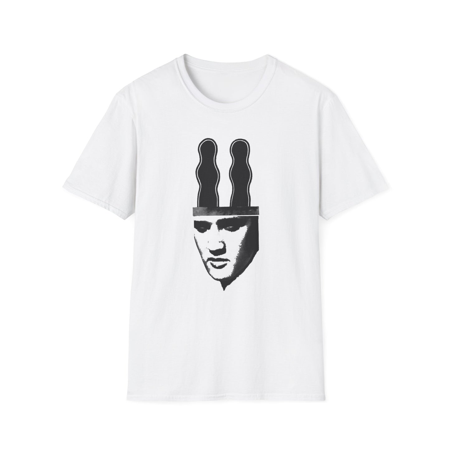 ray johnson art elvis with bunny ears tshirt