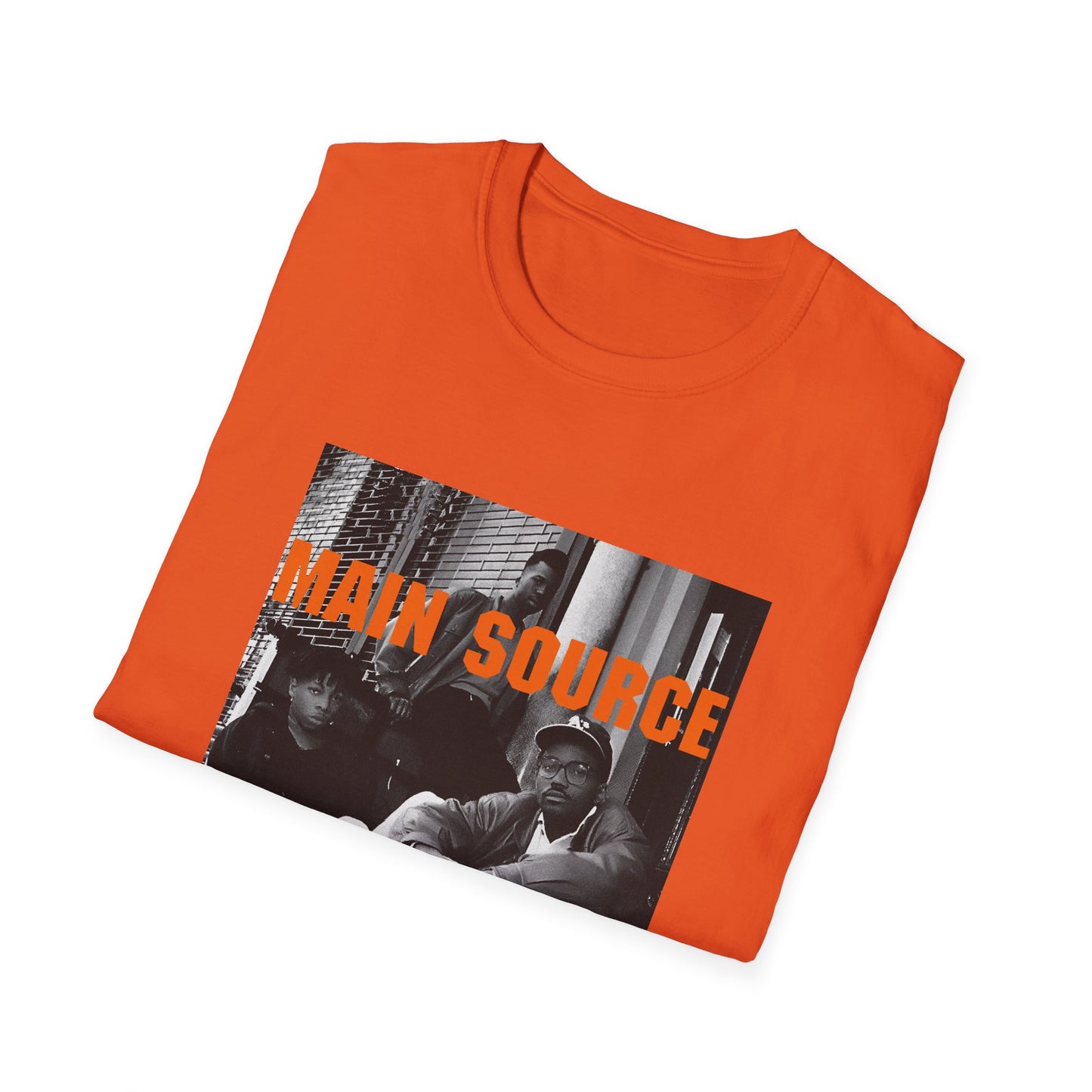 main source 90s hip hop legends photo on the street tshirt