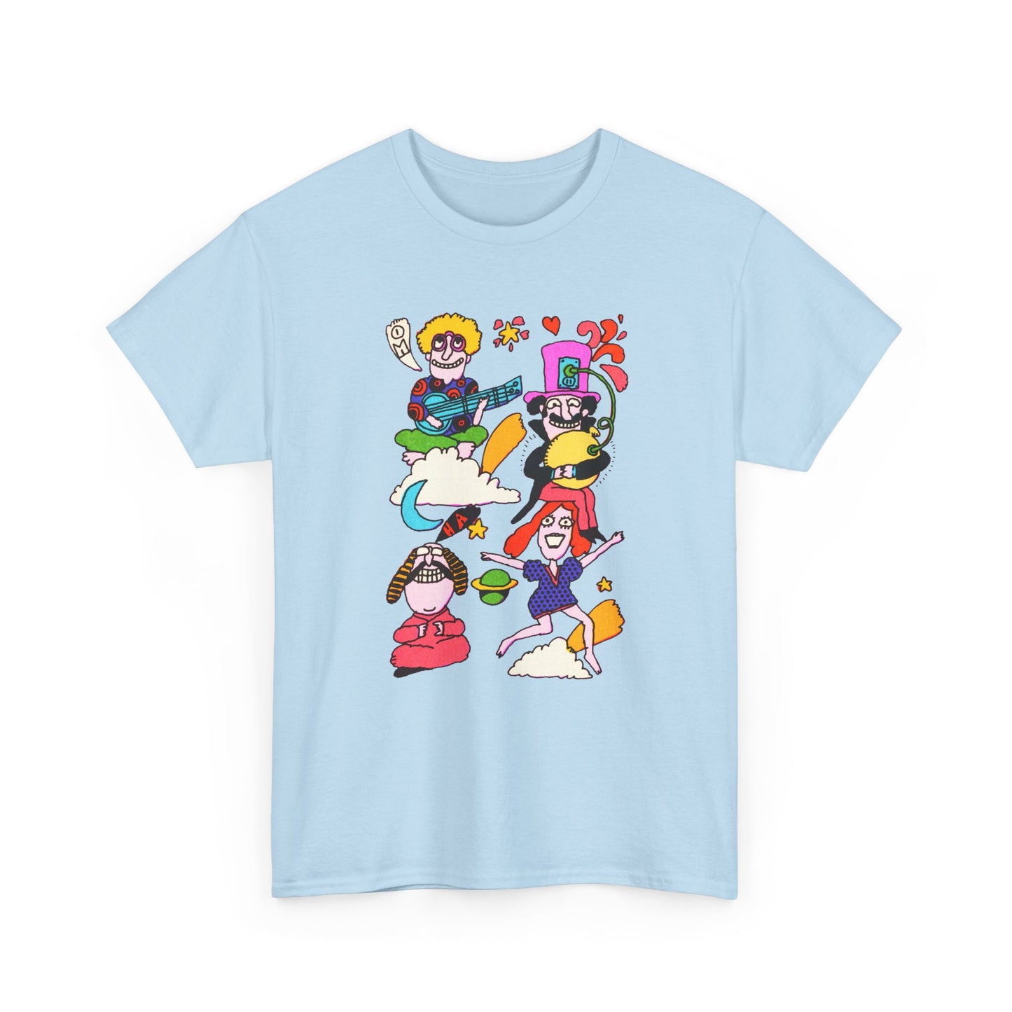 1971 psychedelic mother goose illustration reproduction tshirt