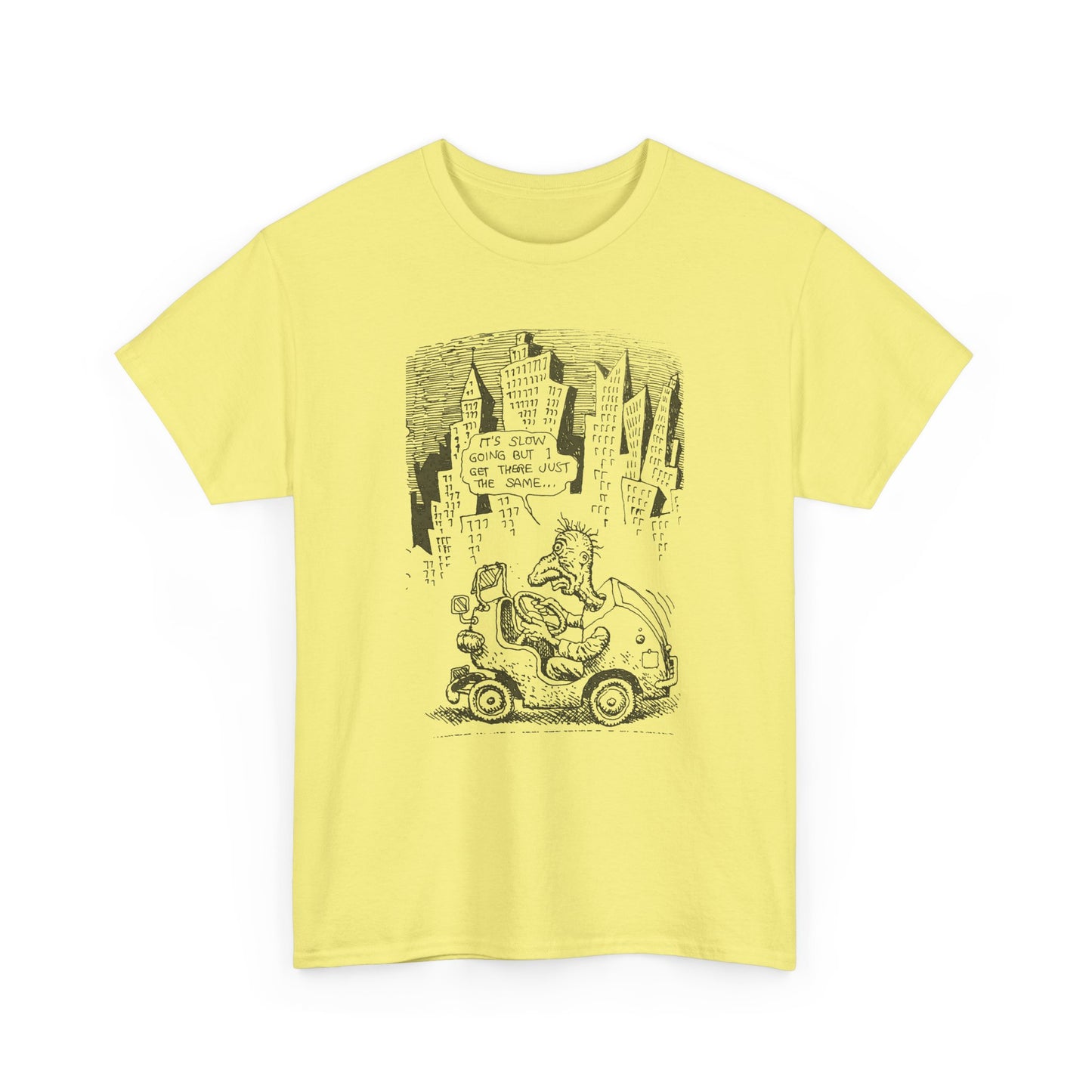 r. crumb slow going illustration tshirt