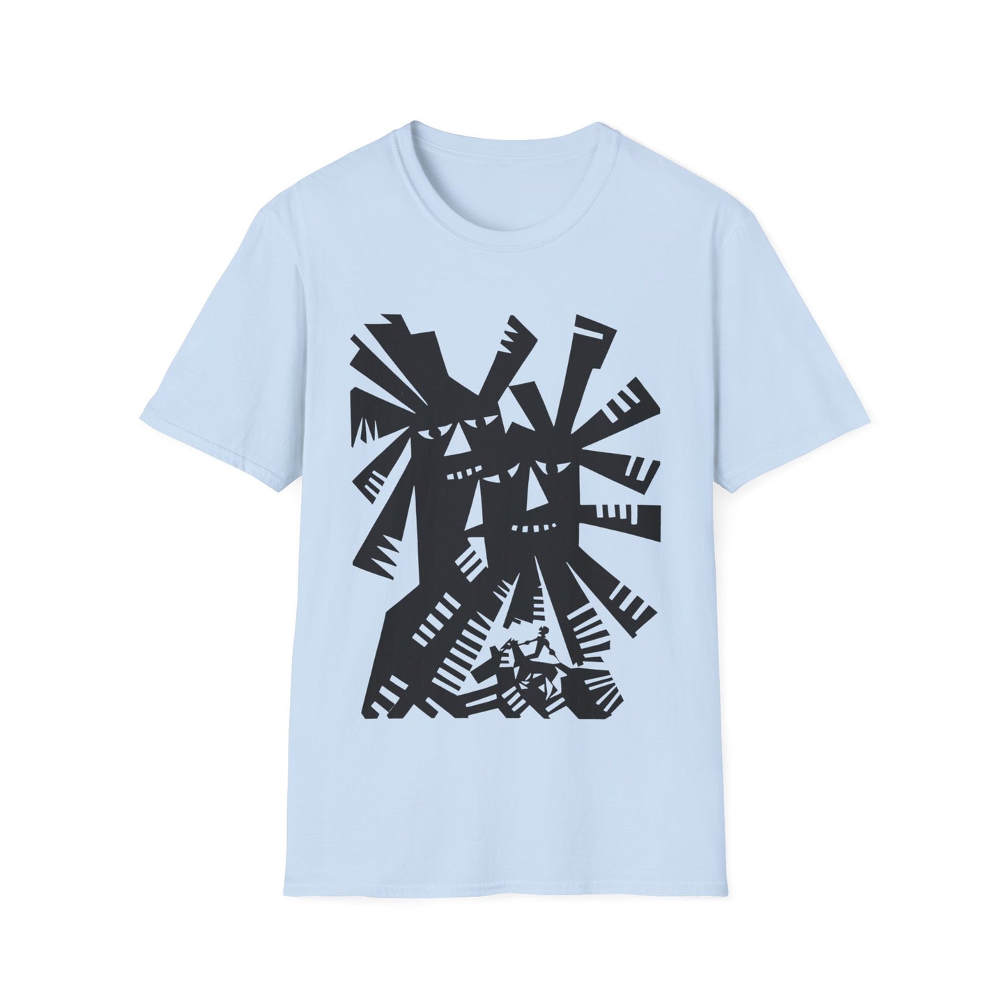 1966 don quixote windmill illustration by tadeusz michaluk tshirt