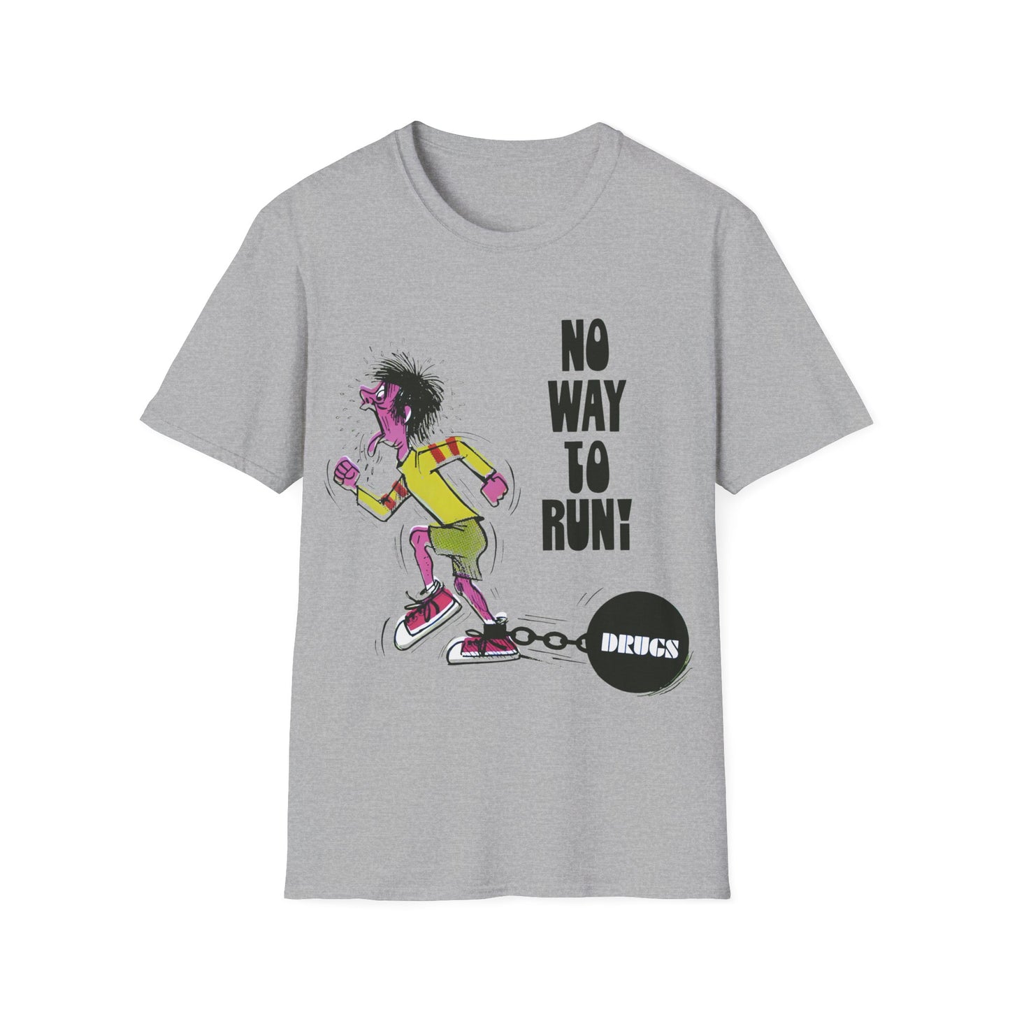 1960s/70s anti-drug poster "no way to run (drugs)" by smartset smarteen s.o.s tshirt